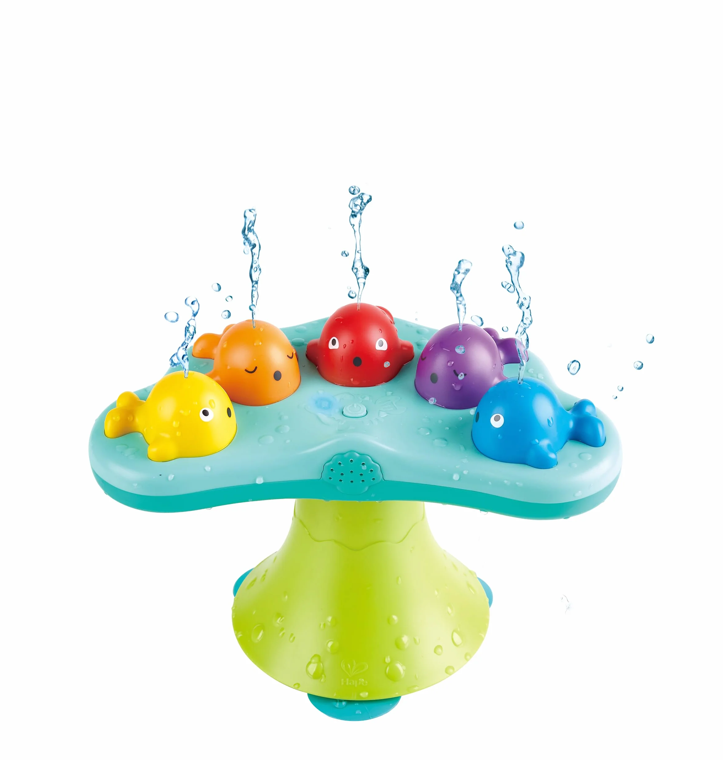 Hape Musical Whale Fountain Bath Toy, Multicolor