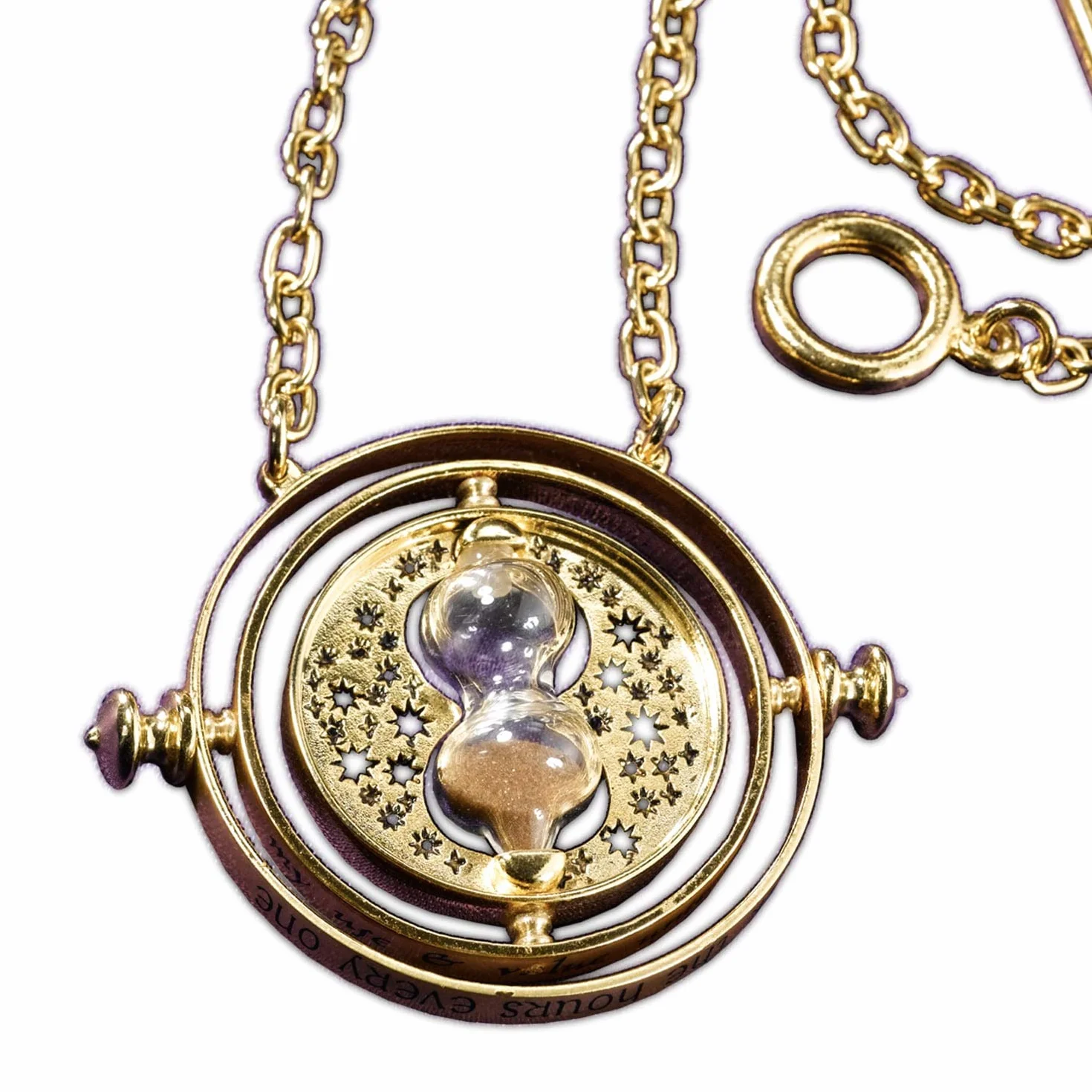 Noble Collection NN7017 Zmieniacz Czasu Hermiony Granger, 3,5 cm, Złoty