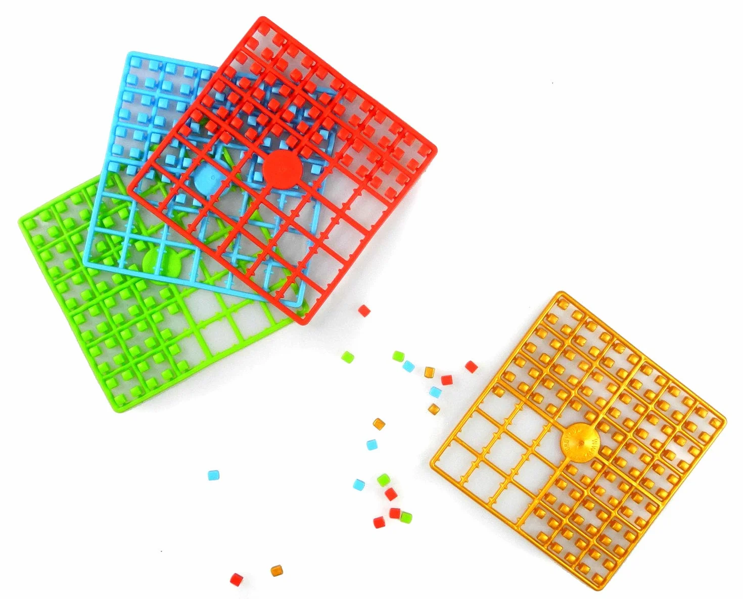 Pixel P60001-27501 małe pudełko startowe, zestaw rzemieślniczy z 60 płytkami pikselowymi, 4 płytkami podstawowymi, 12 medalionami z łańcuszkiem i 4 mini książeczkami z wzorami