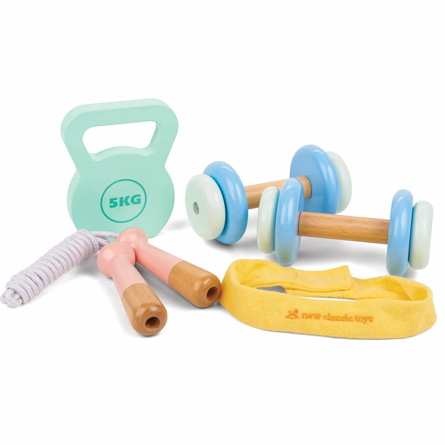New Classic Toys Drewniany zestaw fitness