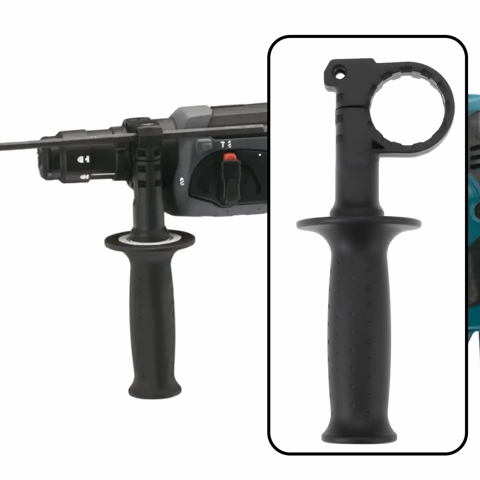 SG Store Wymiana uchwytu pomocniczego młotka kompatybilna z Makita HR 2440 2450 F FT 2470 czarny