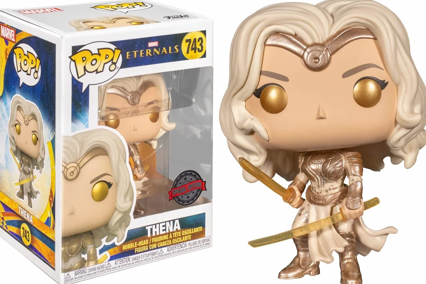 Marvel Eternals Thena with Weapons Funko POP! winyl