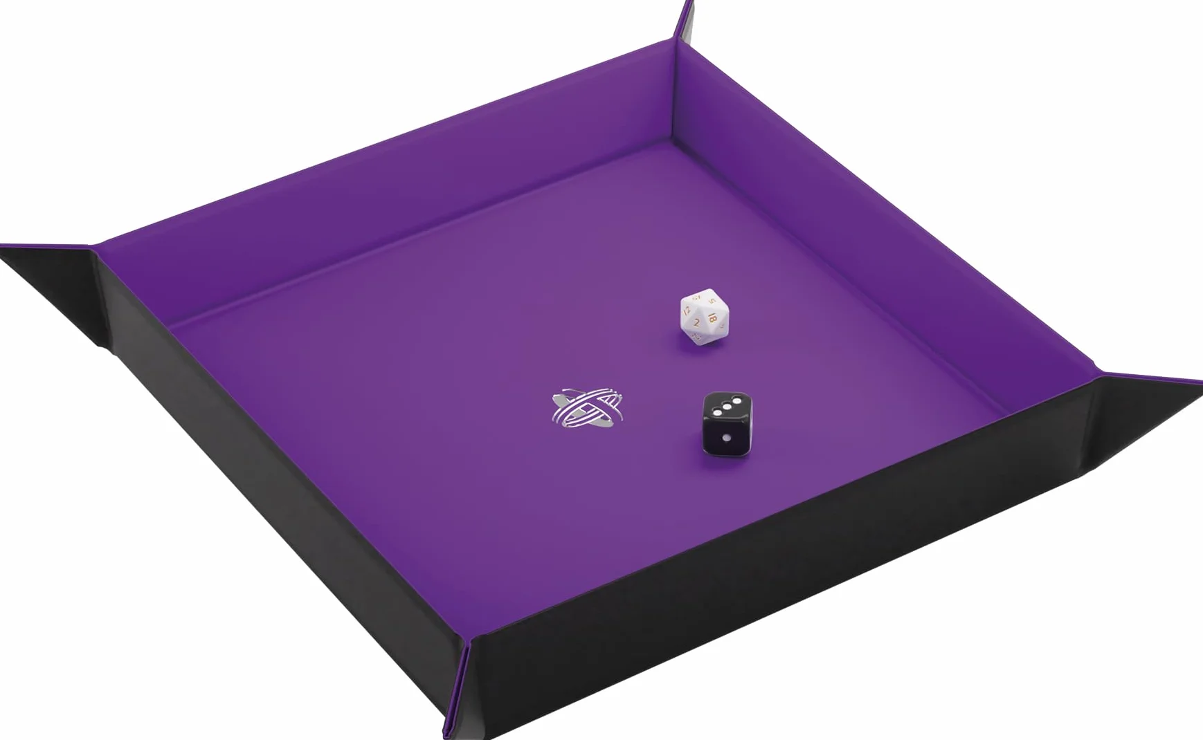 Magnetic Dice Tray Square Black/Purple
