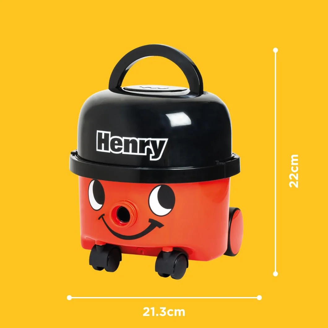Casdon Henry Vacuum Cleaner. Toy Vacuum Cleaner For Children Aged 3+. Looks And Works Just Like The Real Thing Single(23.2 x 21.2 x 22.8 cm)