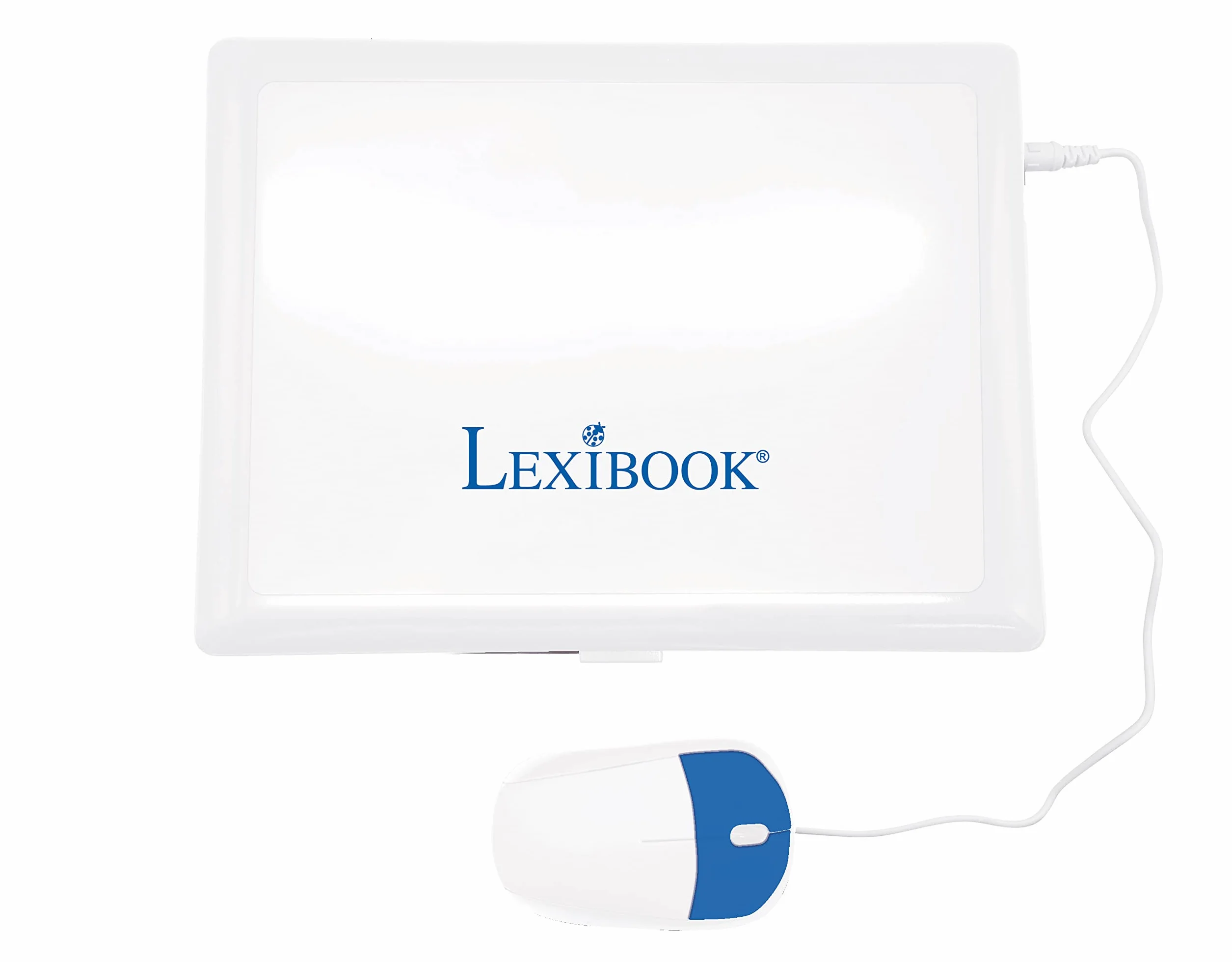LEXIBOOK JC598i3 Dwujęzyczny Laptop Edukacyjny 124 Aktywności Niemiecki Angielski Niebieski Biały