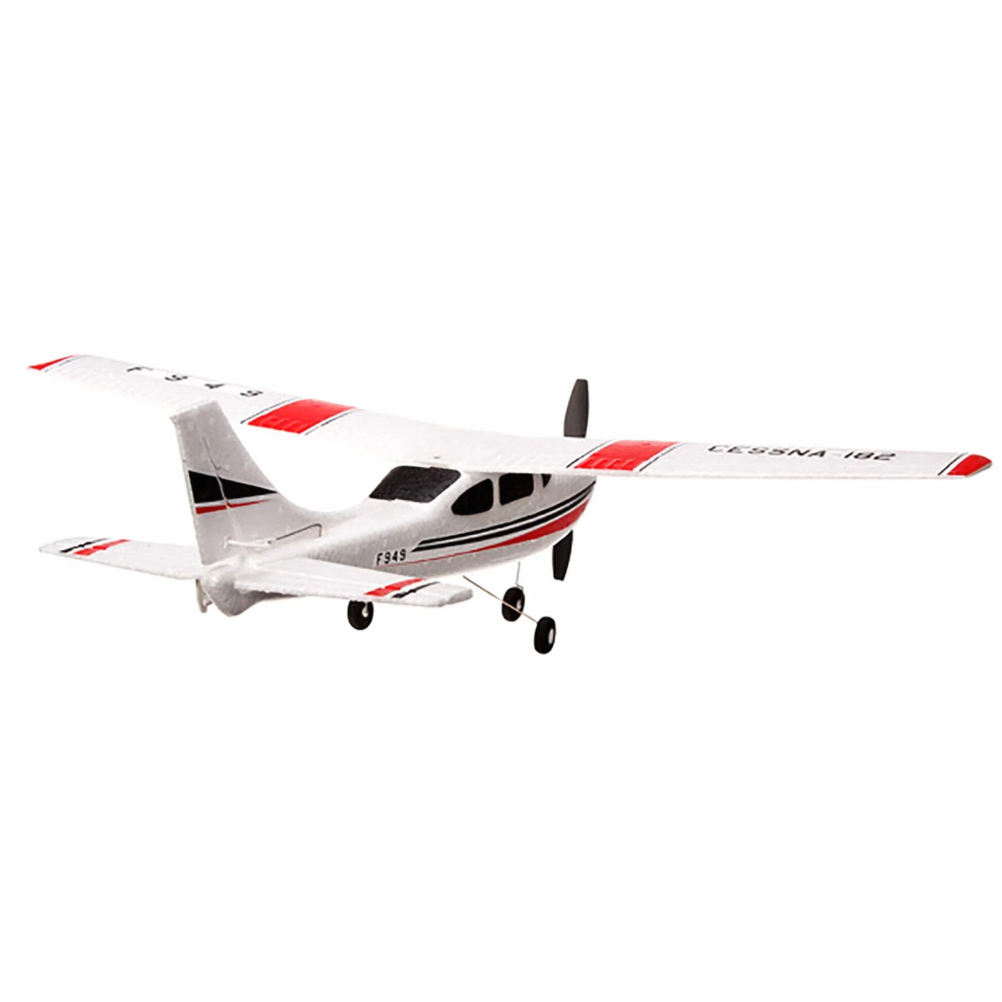 efaso WLToys F949 3-kanałowy samolot RC 2,4 GHz Cessna-182 – wytrzymały materiał EPO, 3-krotny silnik bez rdzenia, kompletny RTF z 2 akumulatorami