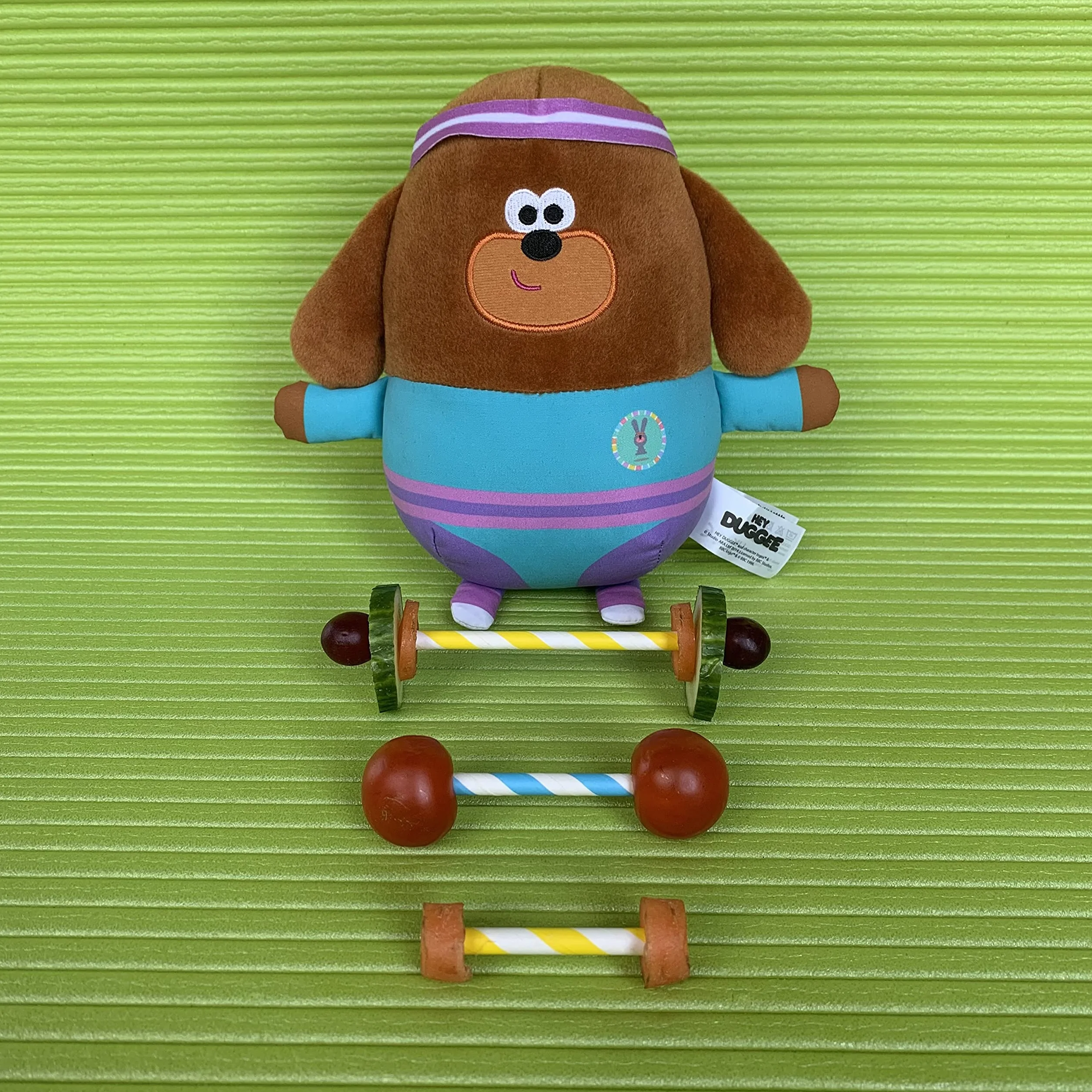 Hey Duggee 2157 Fitness Duggee, miękka zabawka, brązowa