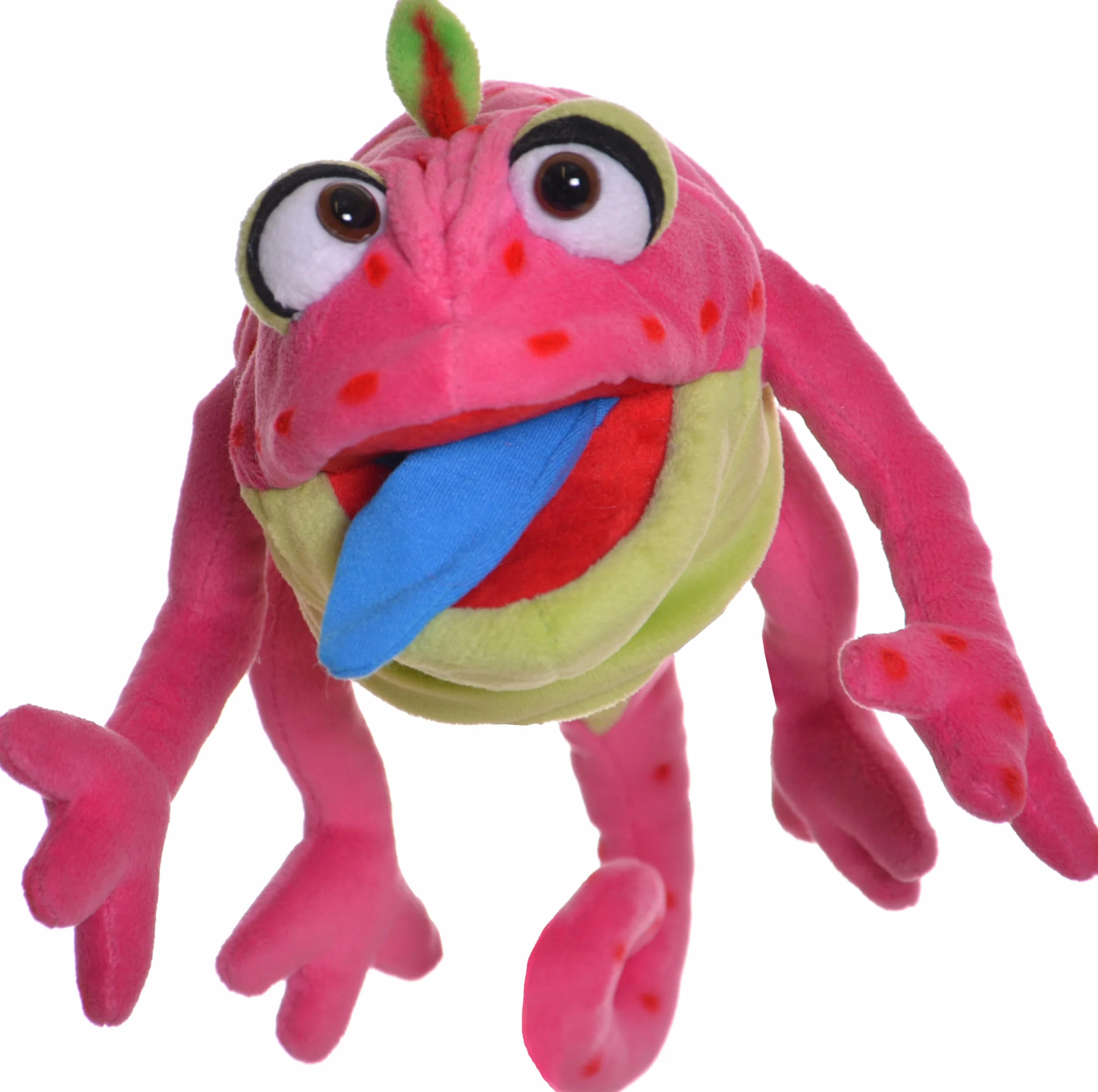 Living Puppets Wilhelminchen Chameleon, pacynka z wysokiej jakości materiałów w wspaniałych kolorach, rozmiar: 34 cm, W877