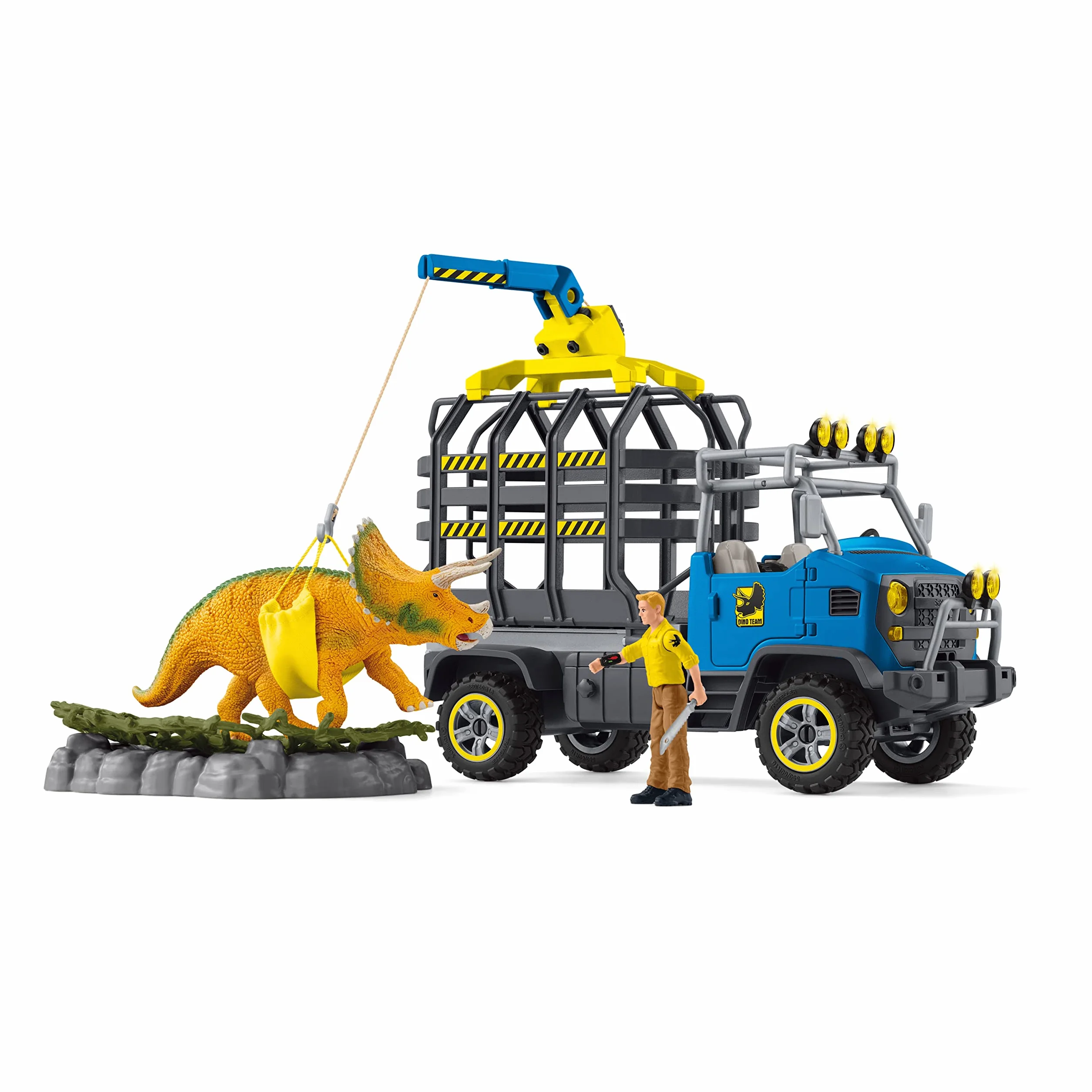 schleich DINOSAURS | Misja Transportu Dinozaurów 42565 | zestaw z figurkami, wieloma funkcjami i licznymi akcesoriami | prezent dla dziewczynek i chłopców | zestaw do zabawy od 5 lat | 43 elementów