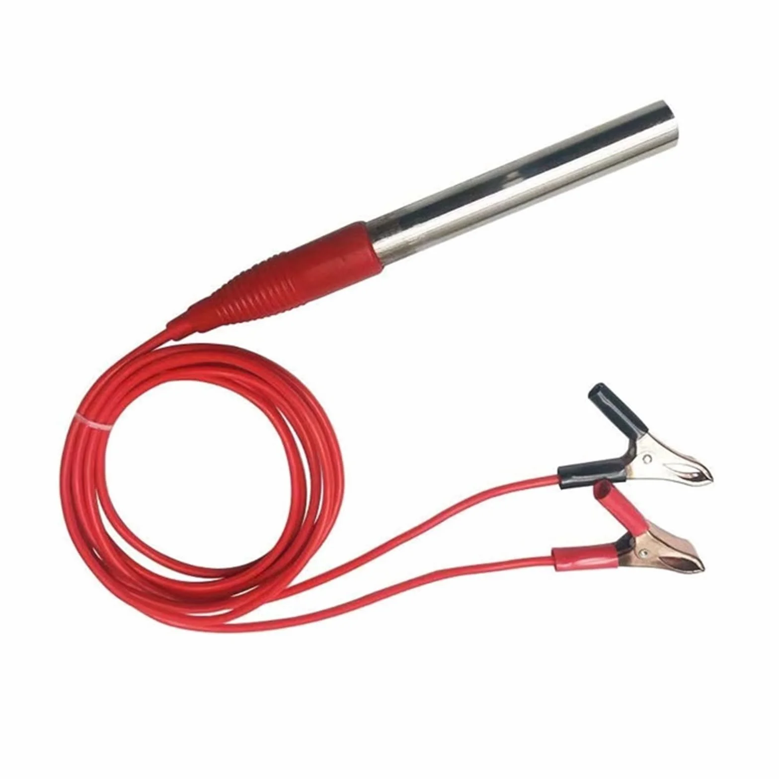 Grzałka, 12V DC Podgrzewacz Wody Z Wkładem Grzewczym Z Zaciskiem Krokodylkowym 150 W 200 W 300 W Stal Nierdzewna Przenośny Podgrzewacz Zanurzeniowy(12V 200W)