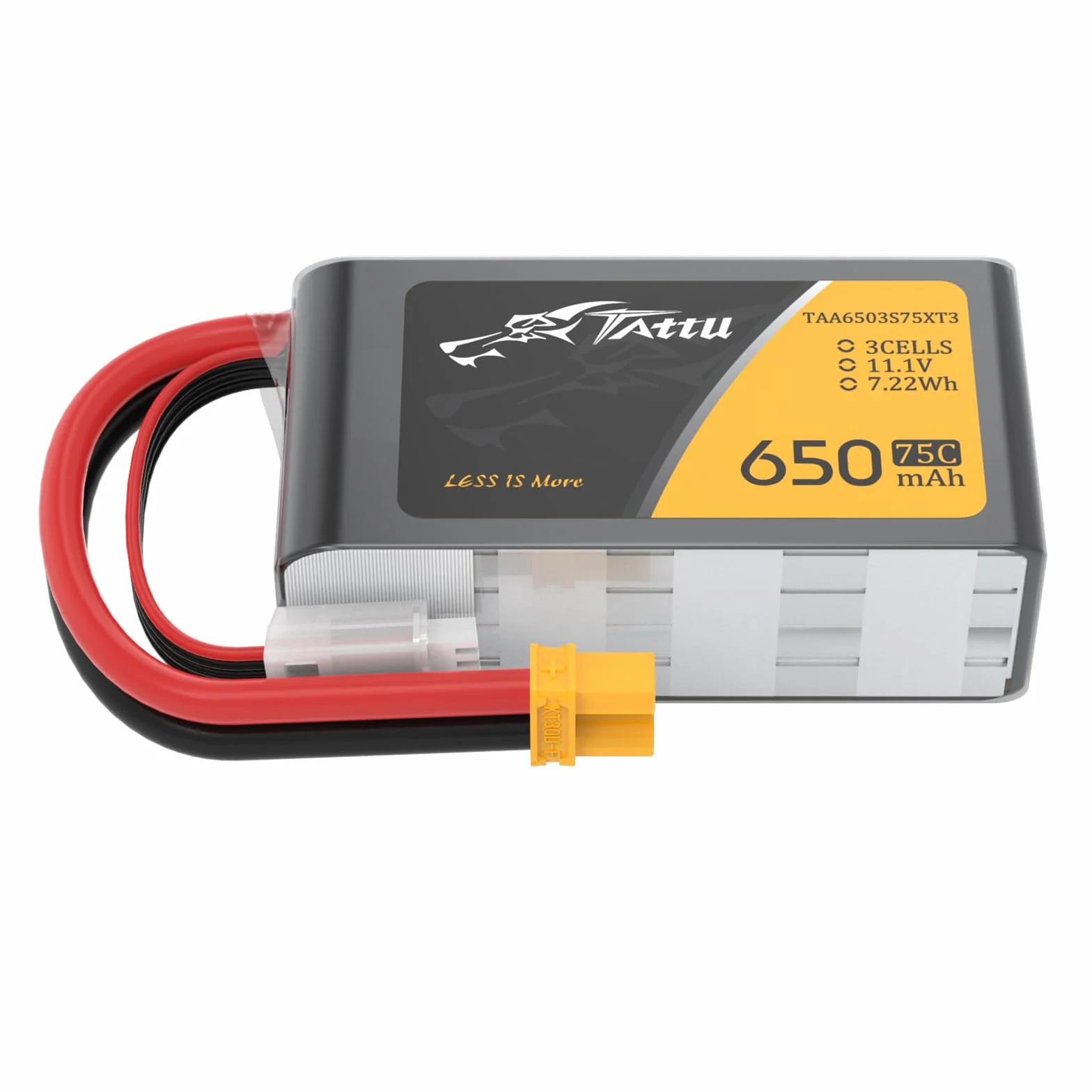 Tattu 3S 650mAh 11.1V 75C 3S1P Lipo Pack akumulator z wtyczką XT30 do drona UAV FPV wyścigi RC Quadrocopter rozmiar 100 do 180