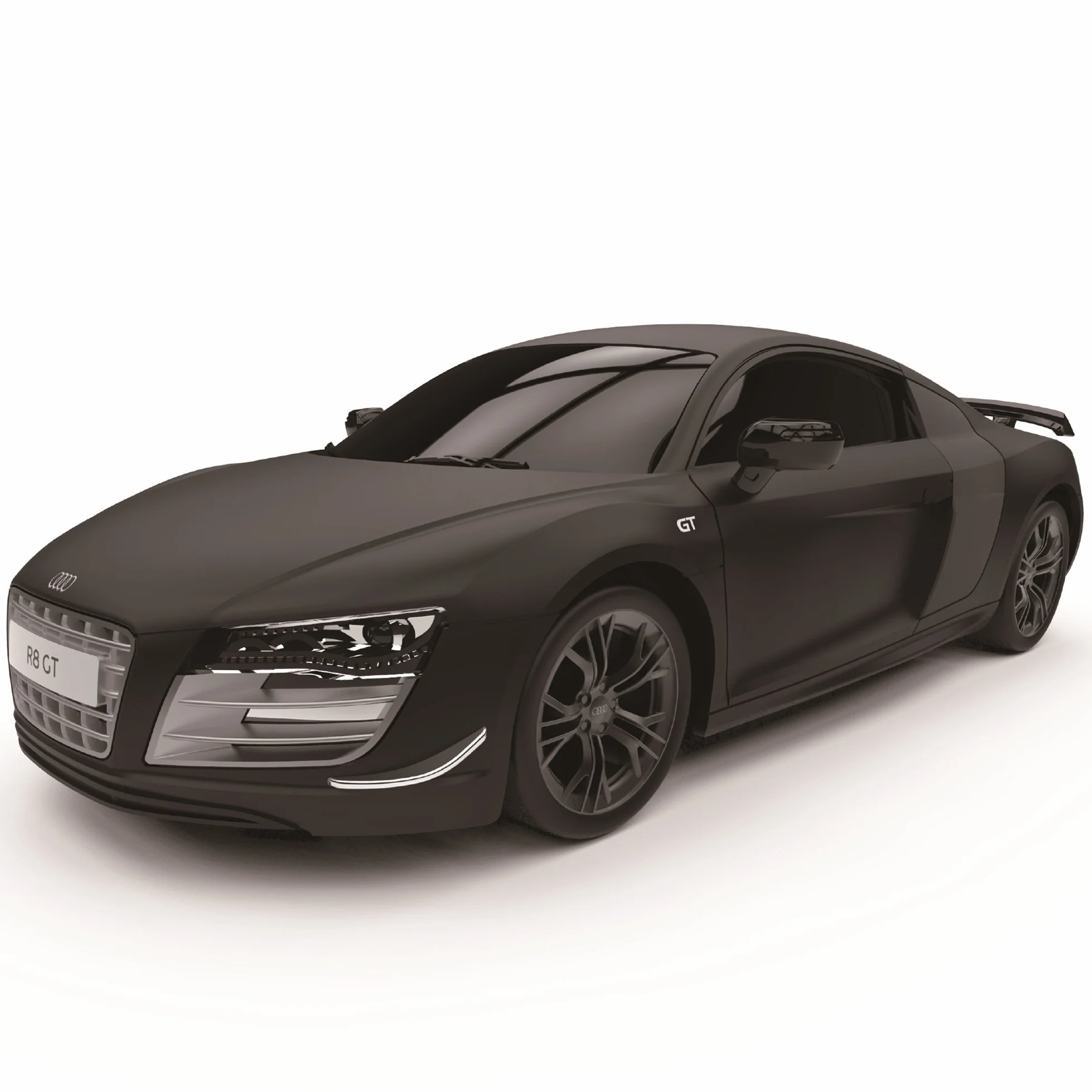 CMJ RC CARS Audi R8 GT, oficjalny, licencjonowany, zdalnie sterowany samochód, czas odtwarzania RC Flitzer Auto, 1:24 RC Car samochód terenowy samochód 24 Hz, prezent dla dzieci w wieku 6-12 lat, dla