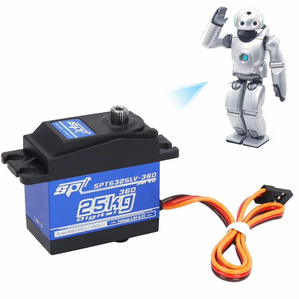 1500μs 330hz 360 ciągły obrót 360 25 KG serwo cyfrowe RC robot serwo ciągły obrót serwo 360 stopni serwo 360 stopni serwomotory 360 stopni serwomotory najlepsze serwo