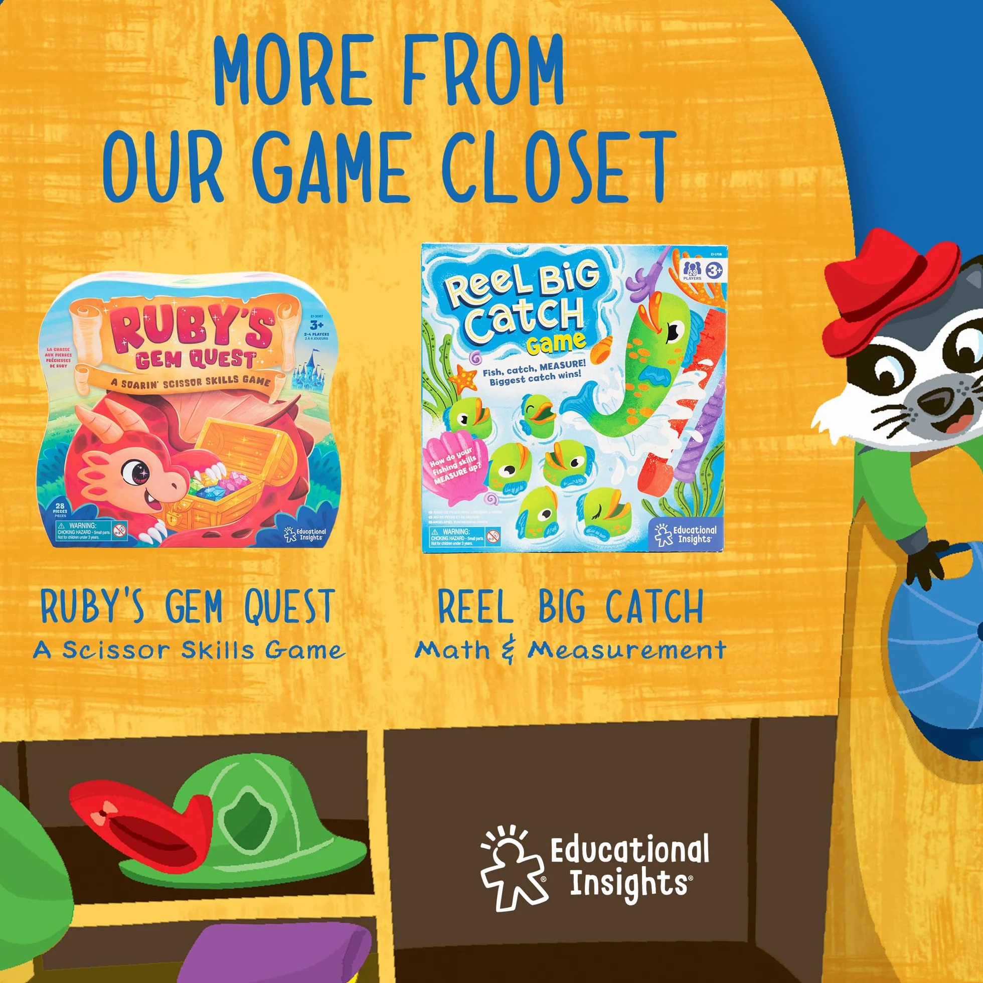 Learning Resources Education Insights Raccoon Rumpus Kolor Gra
