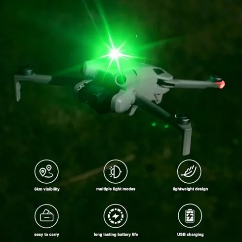 Drone DIY Strobe Light, Ultralight Drone Warning High Brightness Light Upgrade Parts do Akcesoriów MINI 3PRO