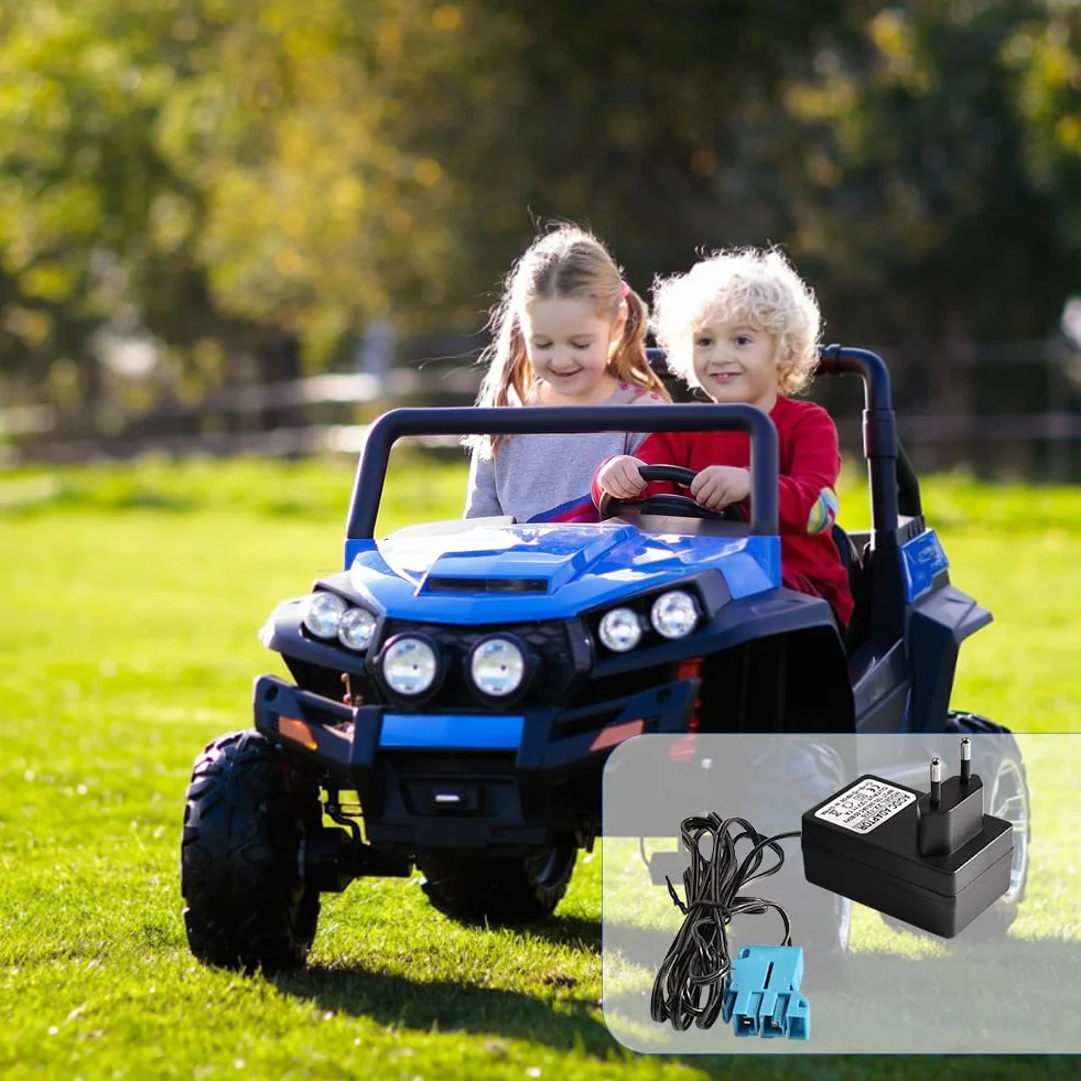 Ładowarka 12 V do pojazdów elektrycznych Peg Perego dla dzieci, traktorów SUV, ATV, samochodów - ładowarka, zasilacz sieciowy kompatybilny z samochodami elektrycznymi, motocyklami i pojazdami