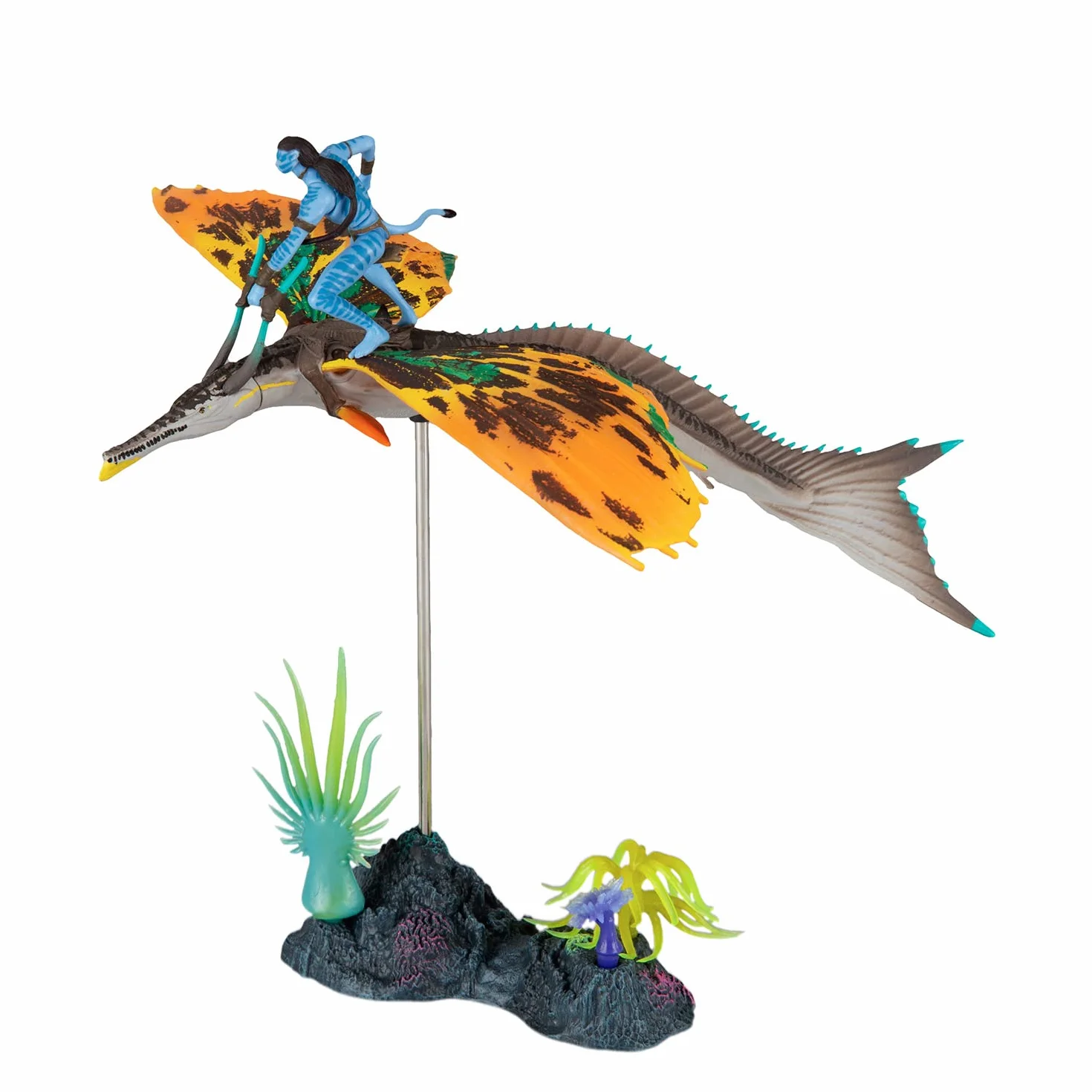 McFarlane Zabawki, awatar Disneya, World of Pandora Skimwing i Jake Sully Avatar, zestaw figurek kolekcjonerskich zabawek Disneya - wiek 8+