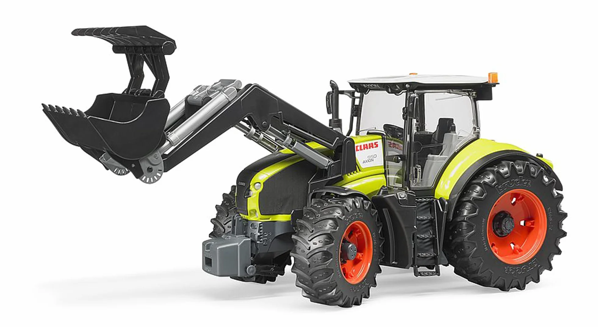 bruder 03013 - Claas Axion 950 z ładowaczem czołowym - 1:16 Ciągnik, traktor, buldog, rolnictwo, farma, leśnictwo, bworld, przyczepa