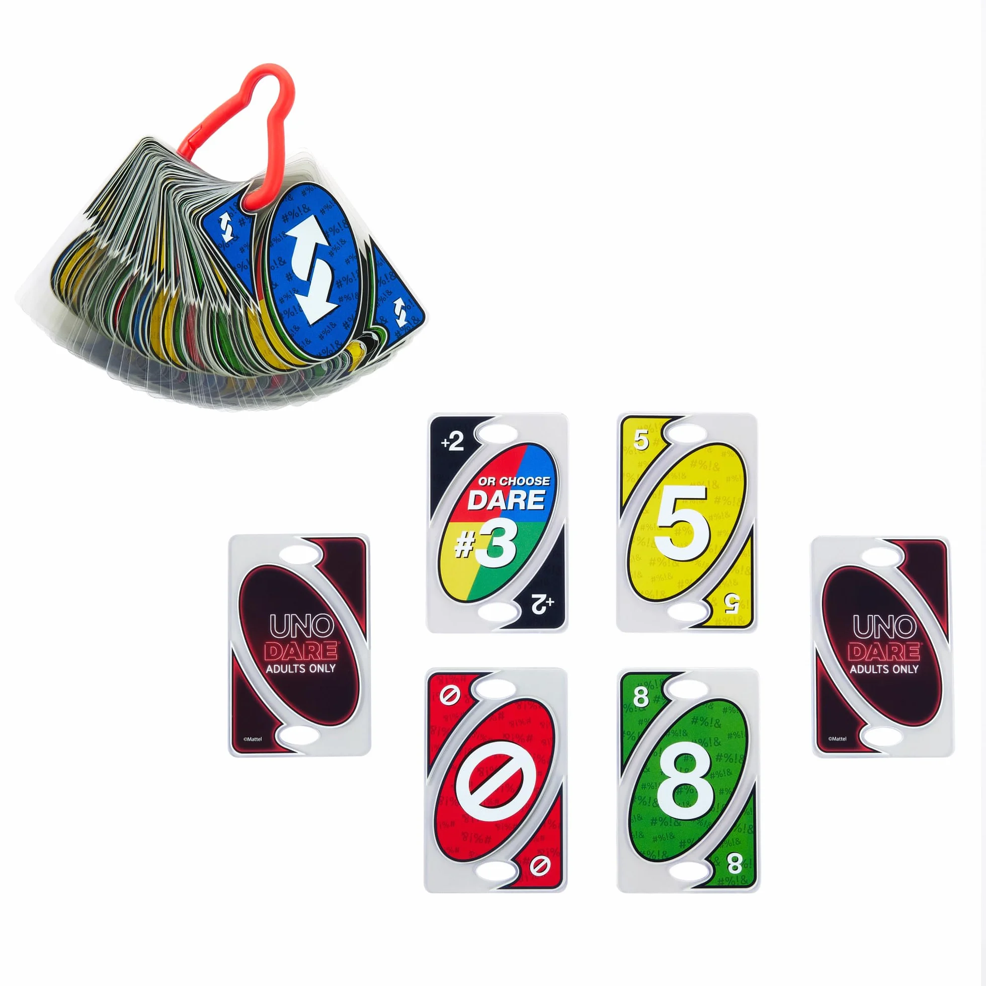 Mattel Games - UNO Challenge Adults Only – gra karciana dla dorosłych, + 18 gier na wieczory z grami, w podróży i na imprezy, wersja niemiecka UNO Dare, JBF58