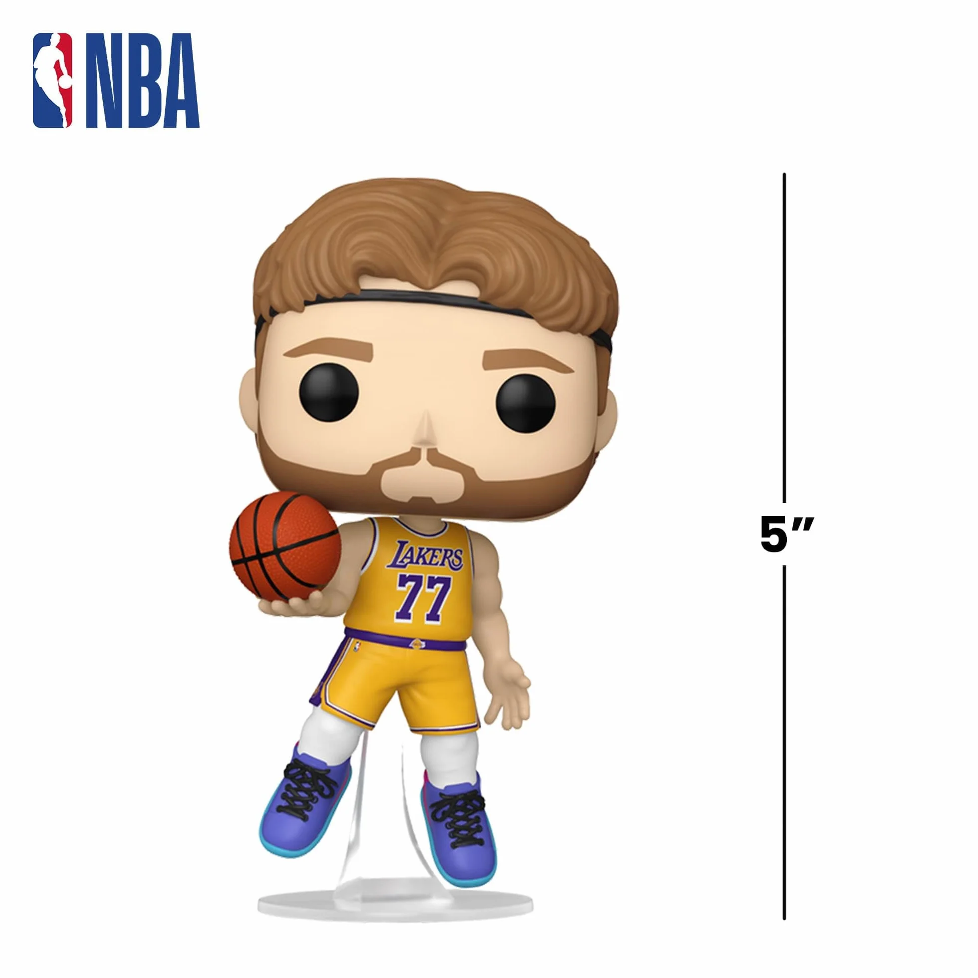 Funko Pop! NBA: Lakers - Luka Dončić - kolekcjonerska figurka winylowa - pomysł na prezent - oficjalny towar - zabawki dla dzieci i dorosłych - dla fanów sportu - figurka dla kolekcjonerów i