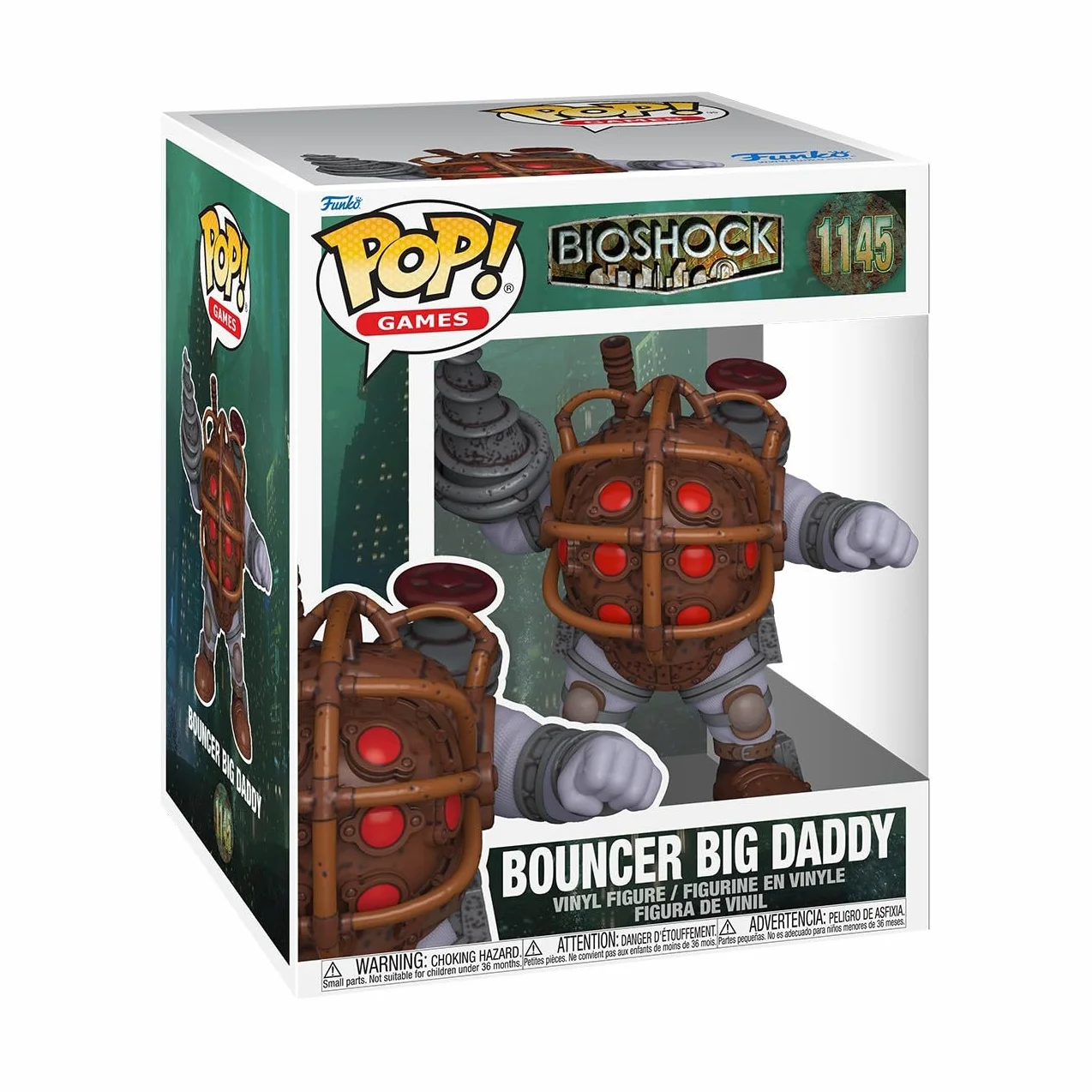 Funko Pop! Super: BioShock S3 - Bouncer Big Daddy - Figurka winylowa kolekcjonerska - Pomysł na prezent - Oficjalne towary - Zabawki dla dzieci i Dorosłych - Model figurki kolekcjonerskiej