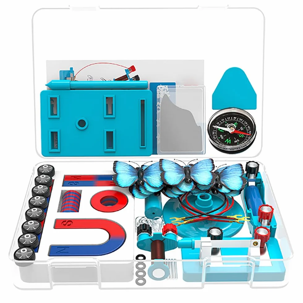 Science Magnets Experiment Set for Kids Zestaw do elektroelektryczności i magnetyzmu dla studentów Stem Kit Physics Lab Basic Circuit Tools for Learning Starter