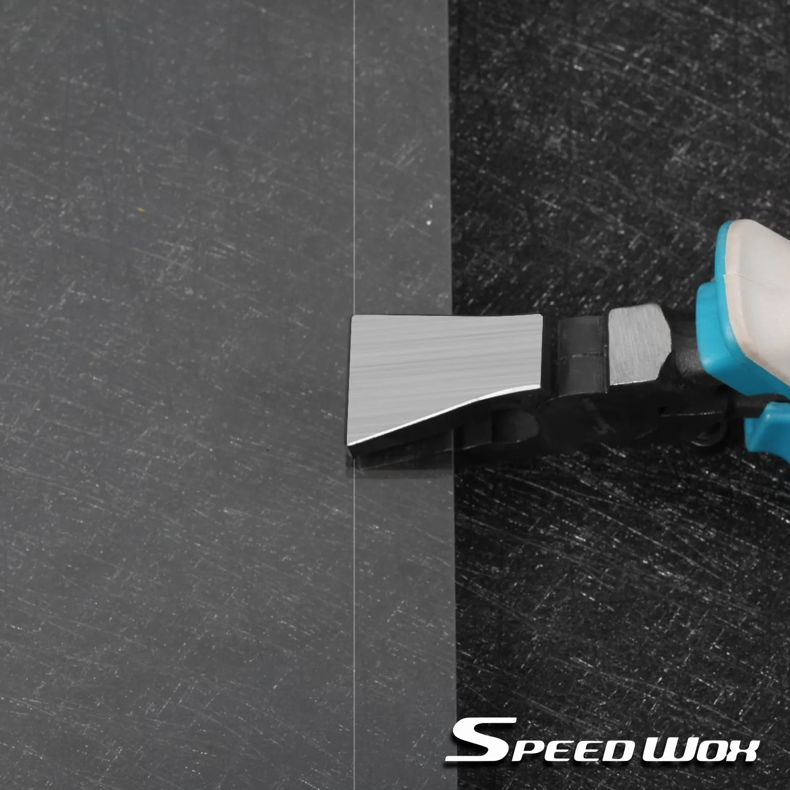 SPEEDWOX Szczypce do szkła i kluczy, 20 cm, z gumowymi końcówkami, płaskimi szczawkami, wytrzymałe, do witrażu i łamania mozaiki