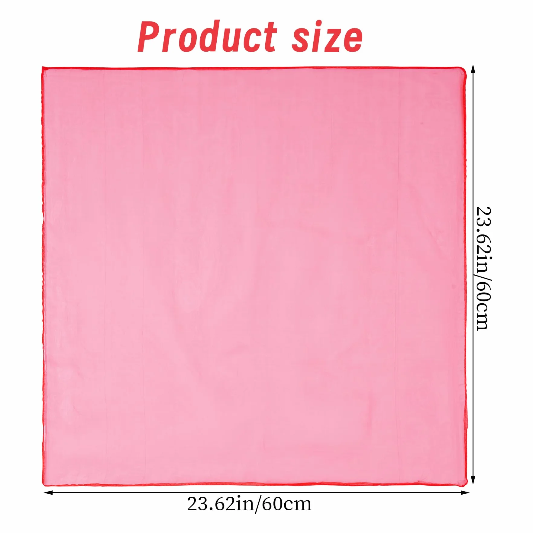 12 Sztuk Ręczników do Żonglerki 60 x 60 cm, Szyfonowe Kwadratowe Ręczniki do Tańca, Kolorowe, dla Przedszkola i Przedstawień Dziecięcych