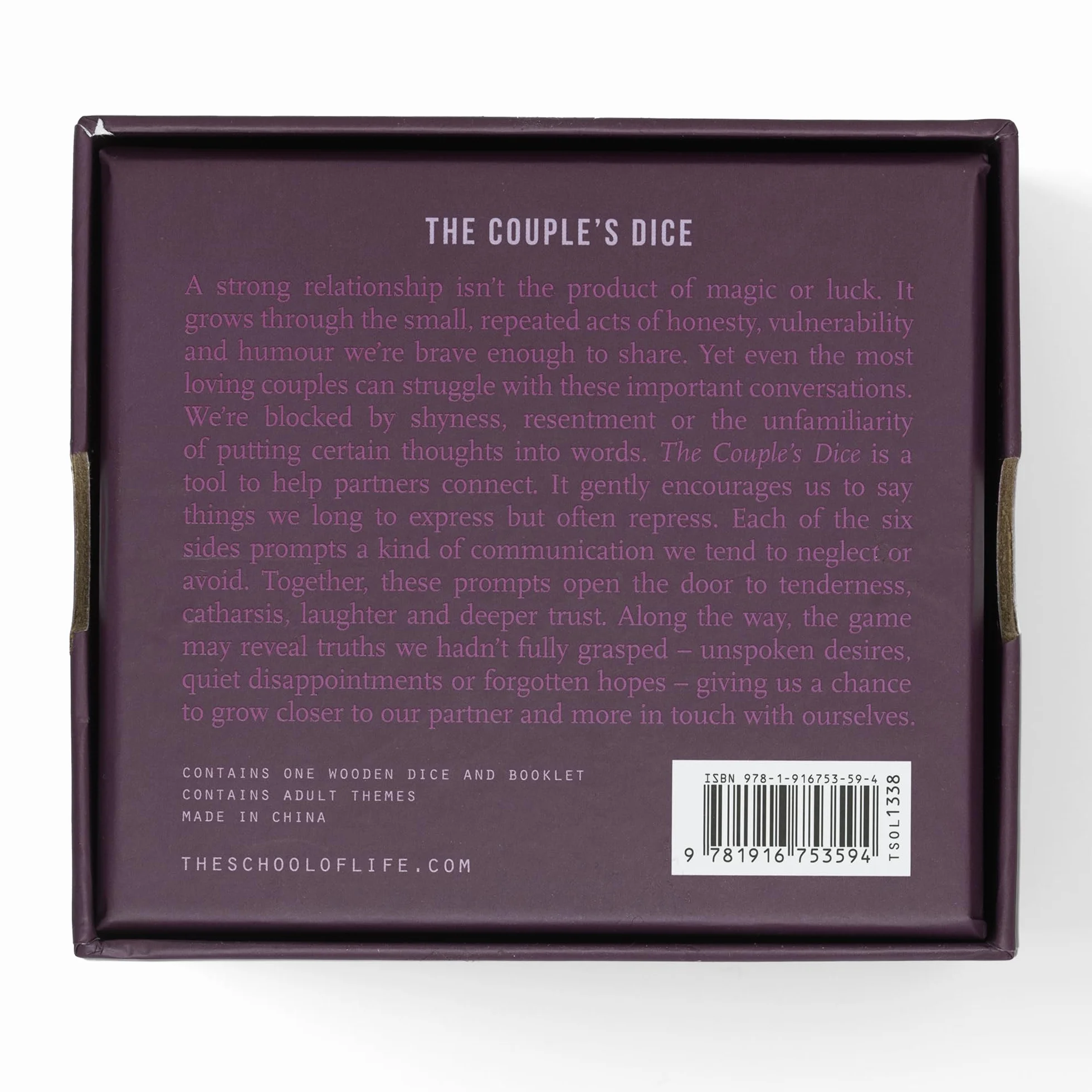The Couple's Dice: A tool for intimacy and honesty