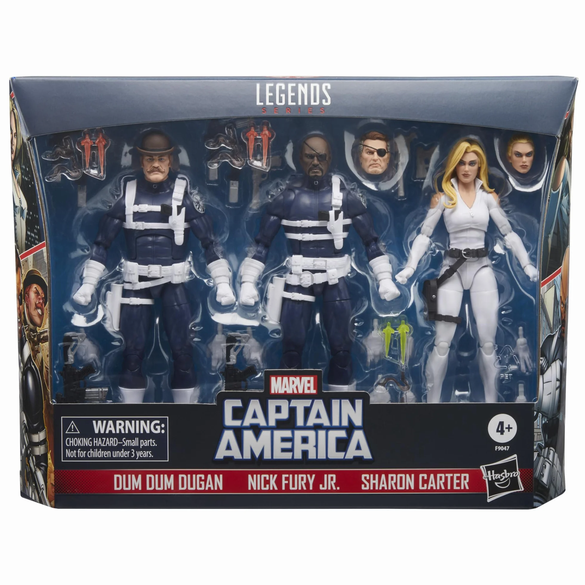 Marvel Legends Series S.H.I.E.L.D. przedstawiają Nick Fury Jr., Sharon Carter i Dum Dum Dugan