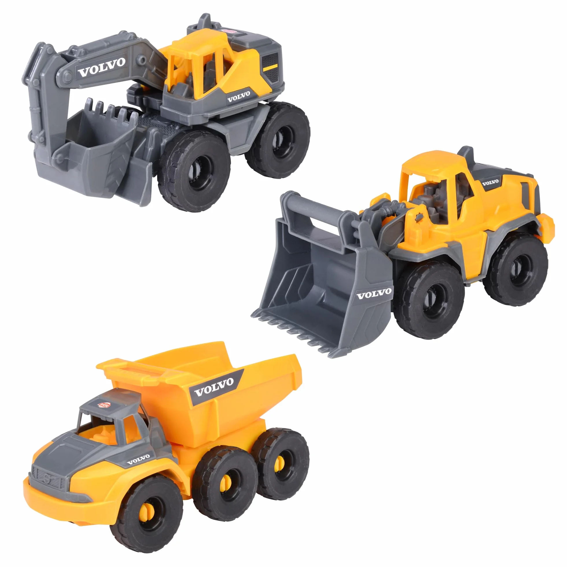 Dickie Toys 203722015 CONSTR 3-pak pojazdów budowlanych Volvo; 16 cm