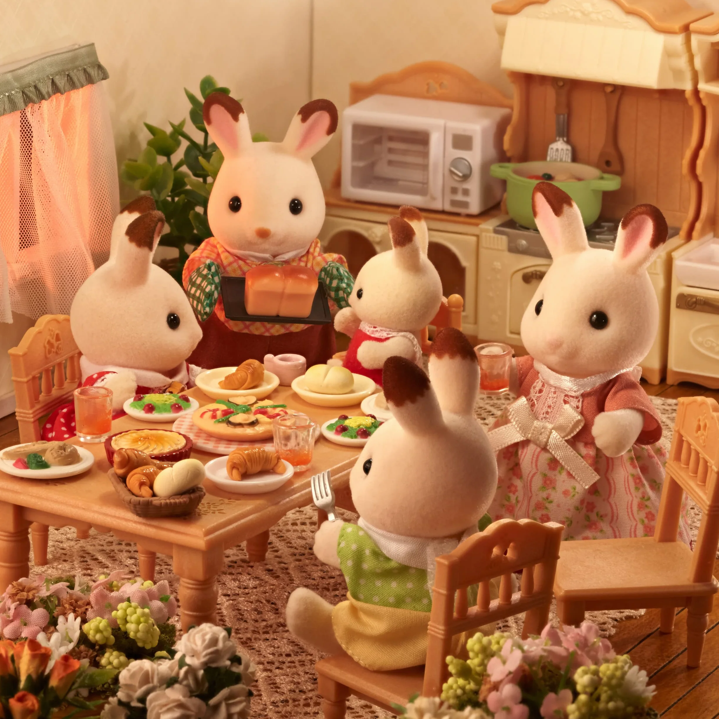 Sylvanian Families Czekoladowe Zające Figurka, Wielokolorowy, od 3 lat