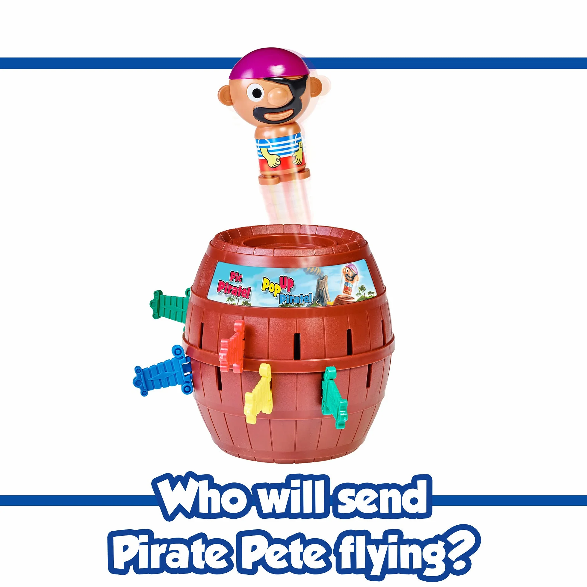 TOMY Pop Up Pirate Classic Children's Action Board Game for Kids 4-8 Years Old