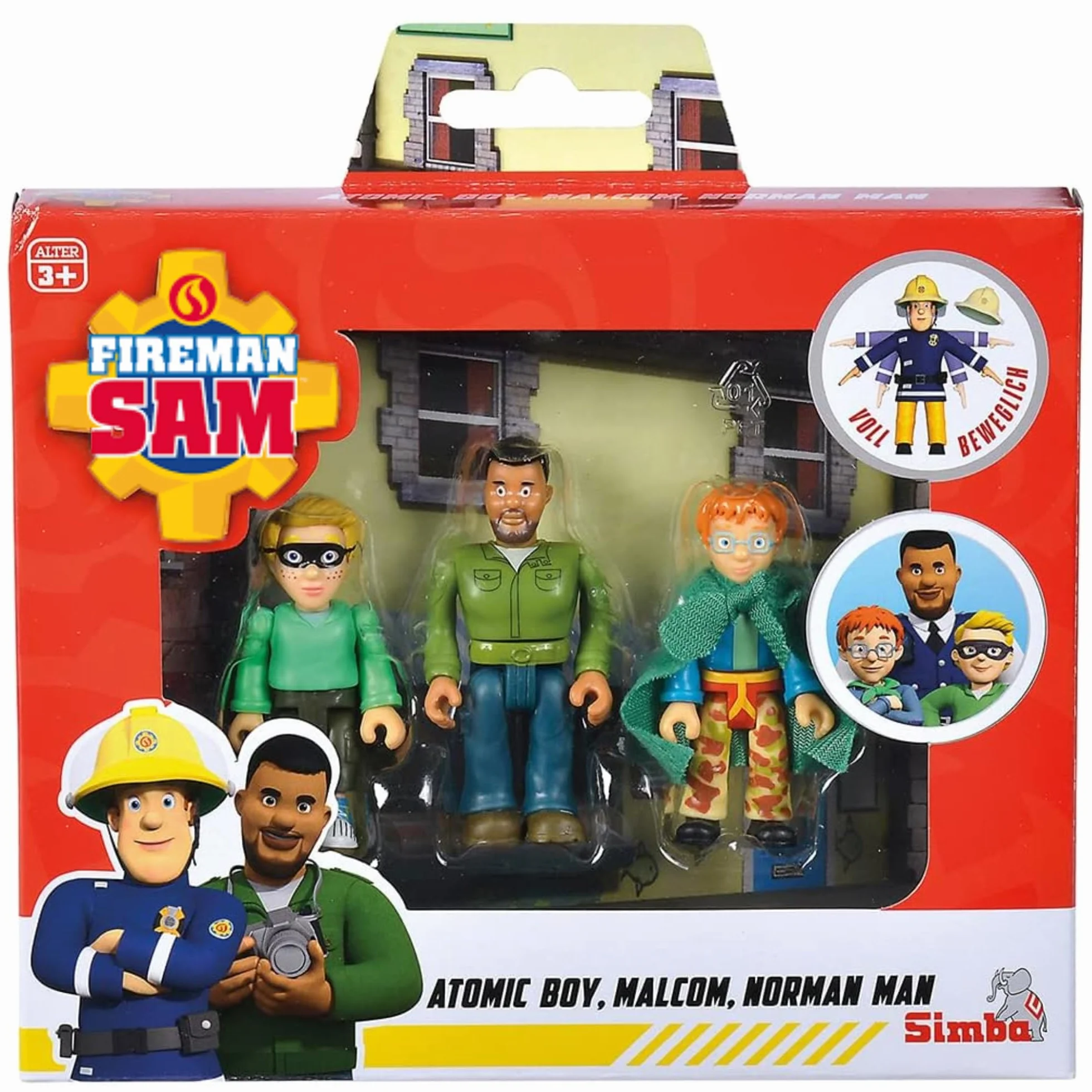 Simba 109251091038 Strażak Sam Zestaw 3 Figurek 109251091038