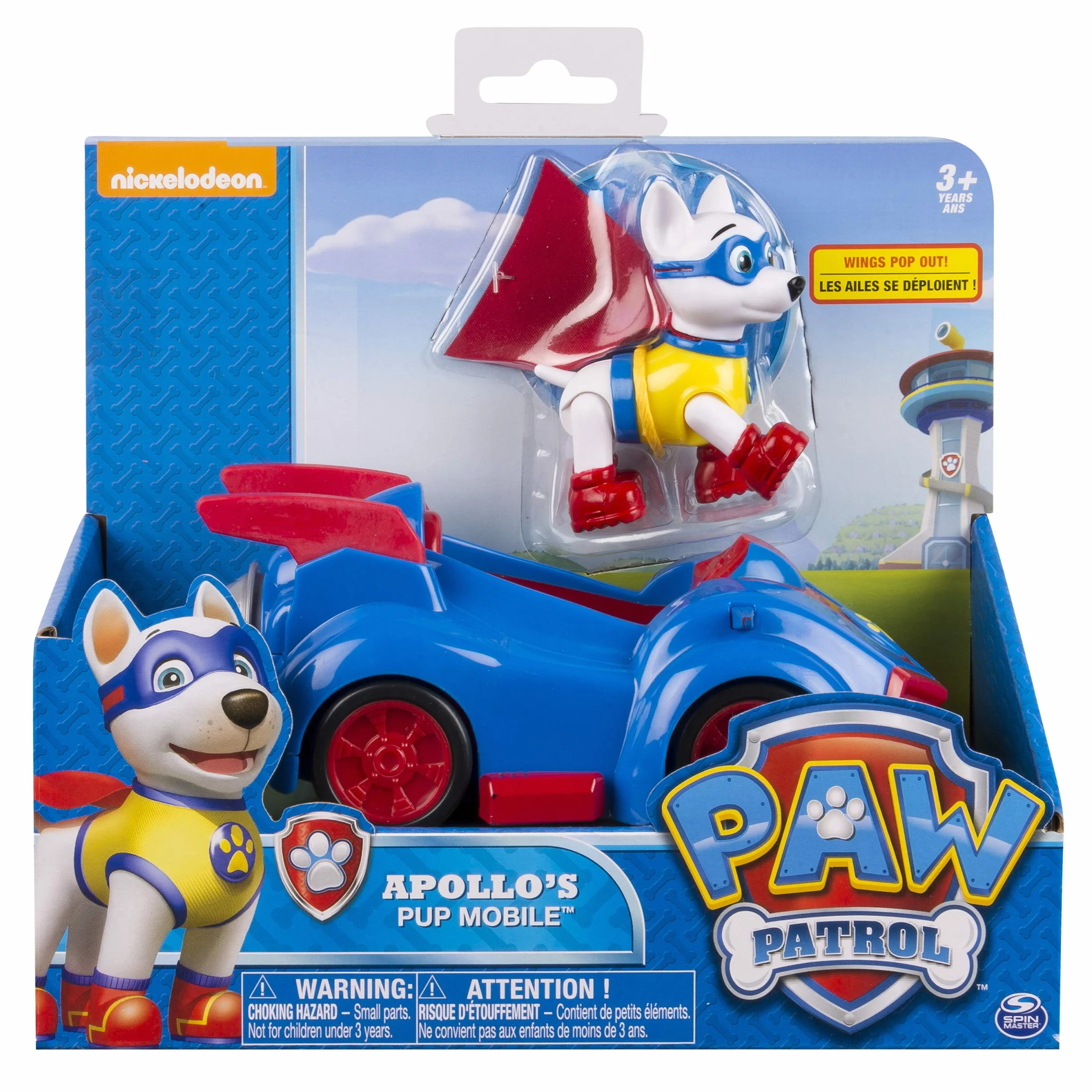 Paw Patrol Spin Master Apollo's Pup Mobile - pojazd i figurka