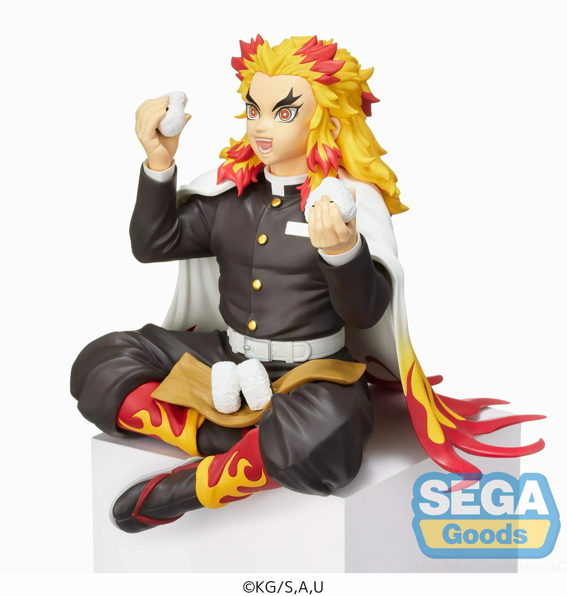 SEGA Pogromca demonów: Kimetsu no Yaiba Kyojuro Rengoku Premium figurka siedząca