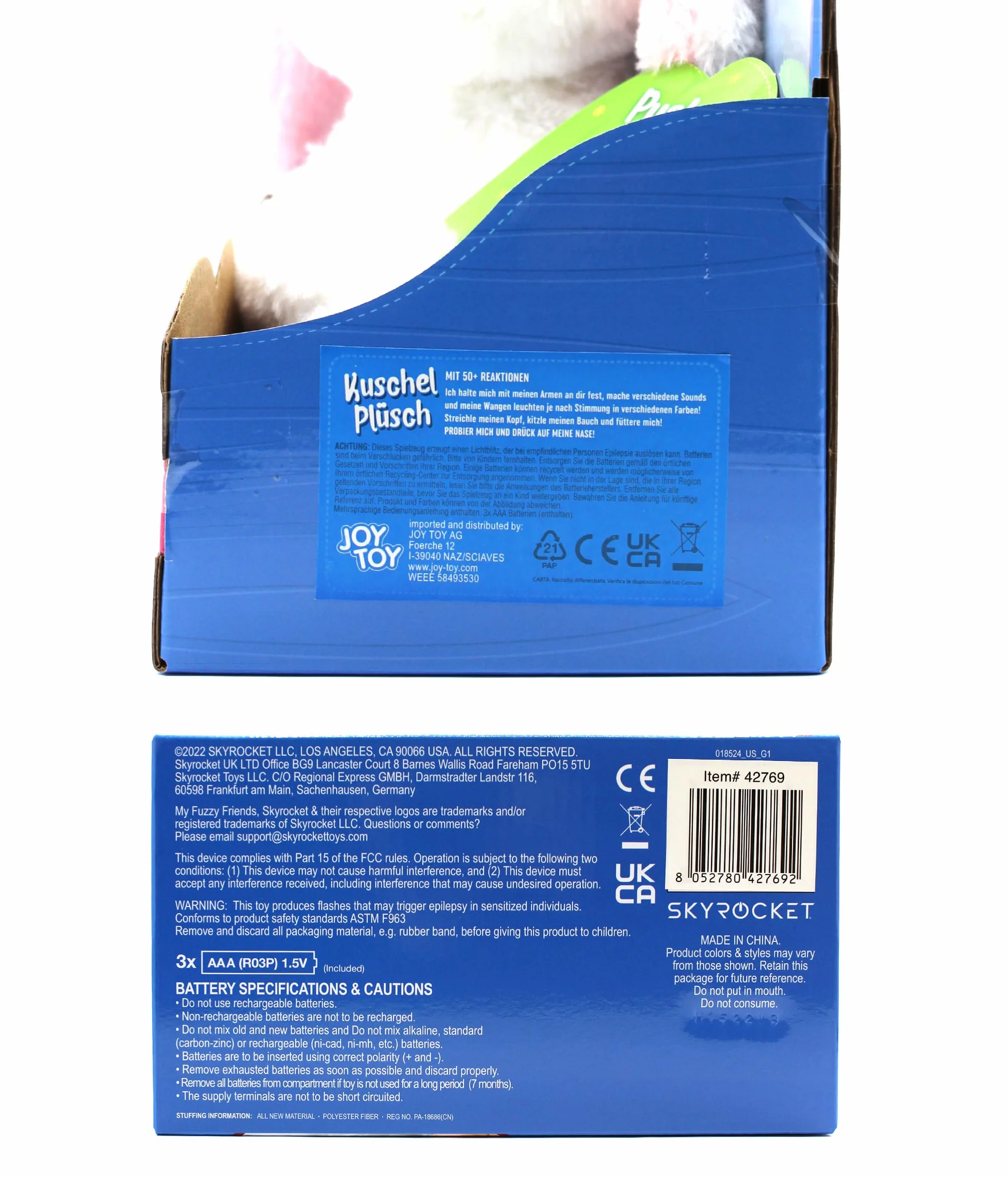 Joy Toy Fuzzy Friends interaktywny pluszowy koala w opakowaniu na prezent 22,7 x 13,5 x 25,4 cm