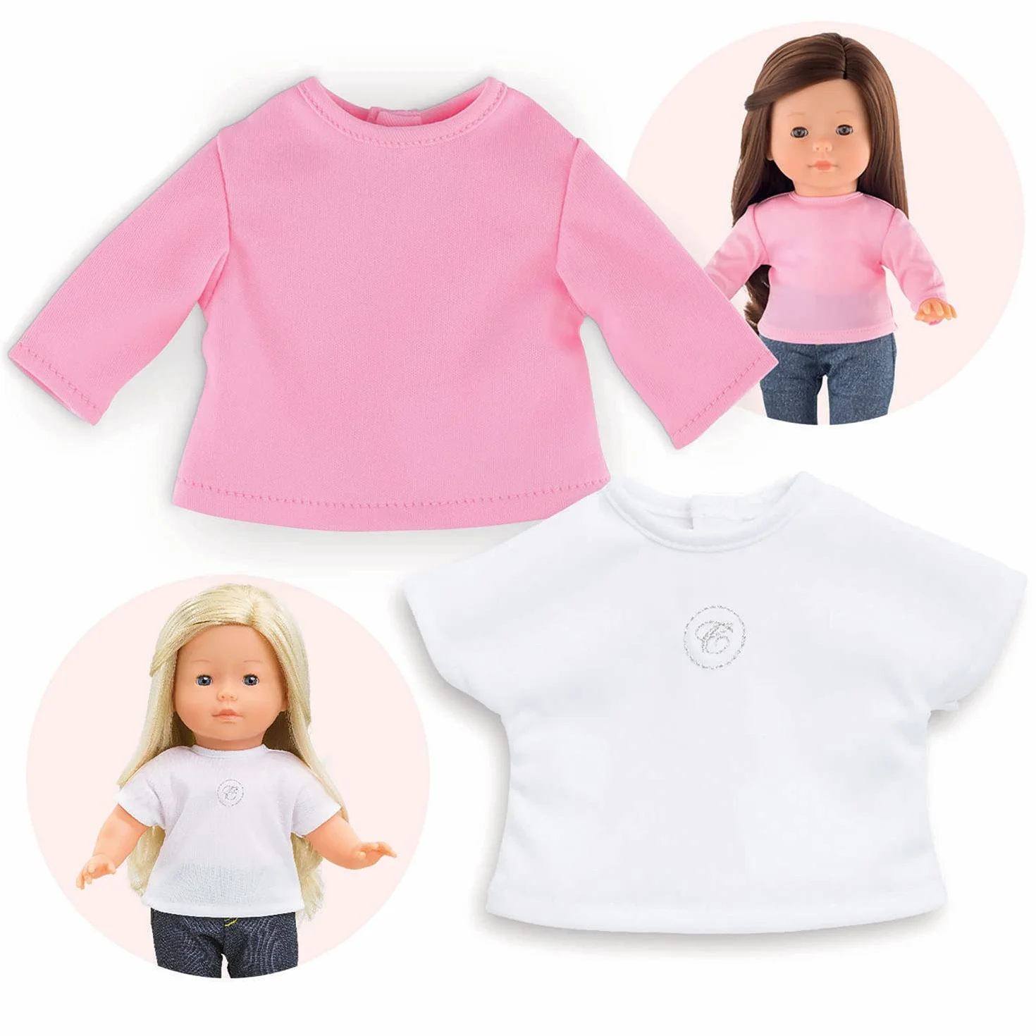 Corolle 9000210130-2 T-shirty, dla wszystkich lalek MaCorolle 36 cm, od 4 lat