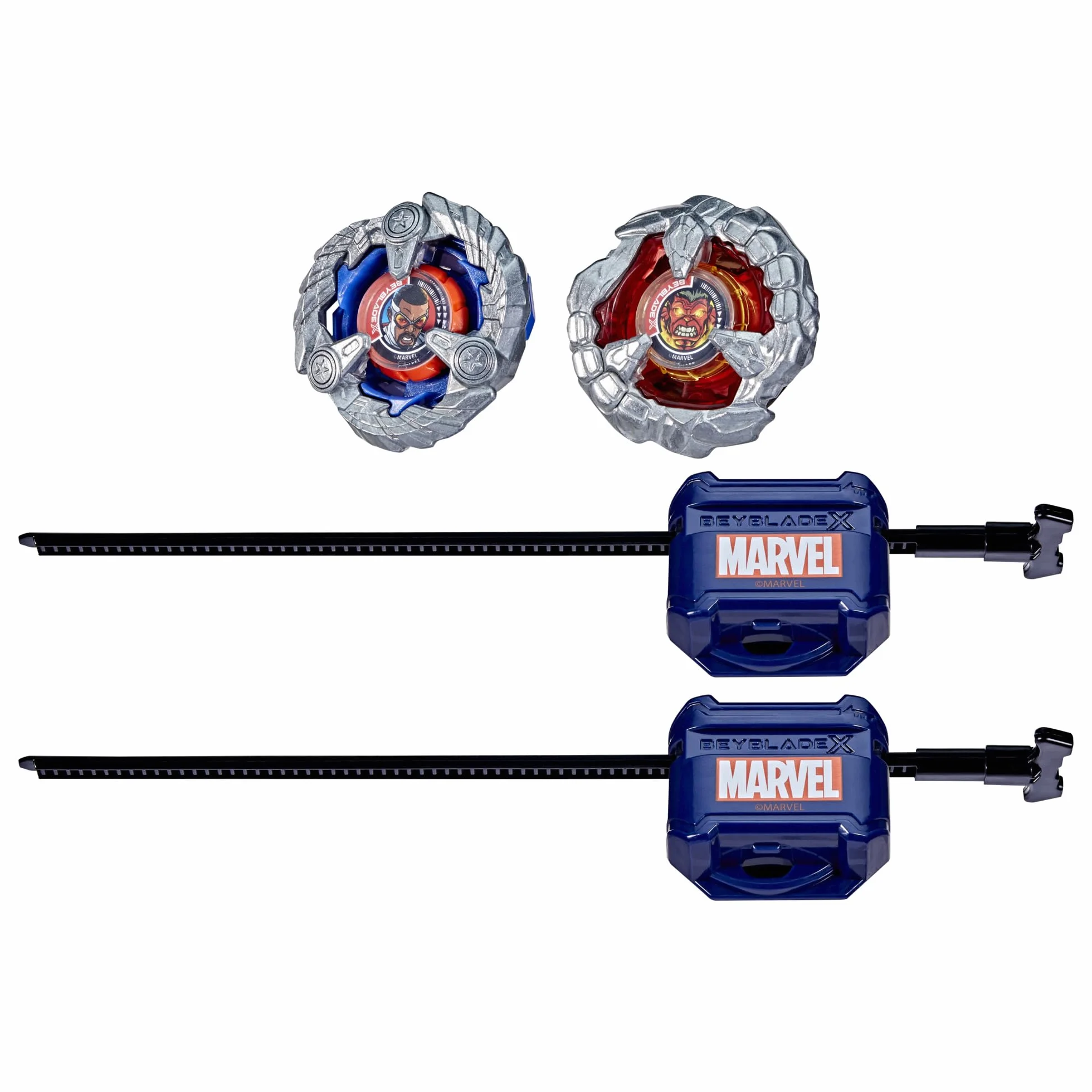 Beyblade X/Marvel Collab Captain America 4-70GB kontra Red Hulk 1-80R