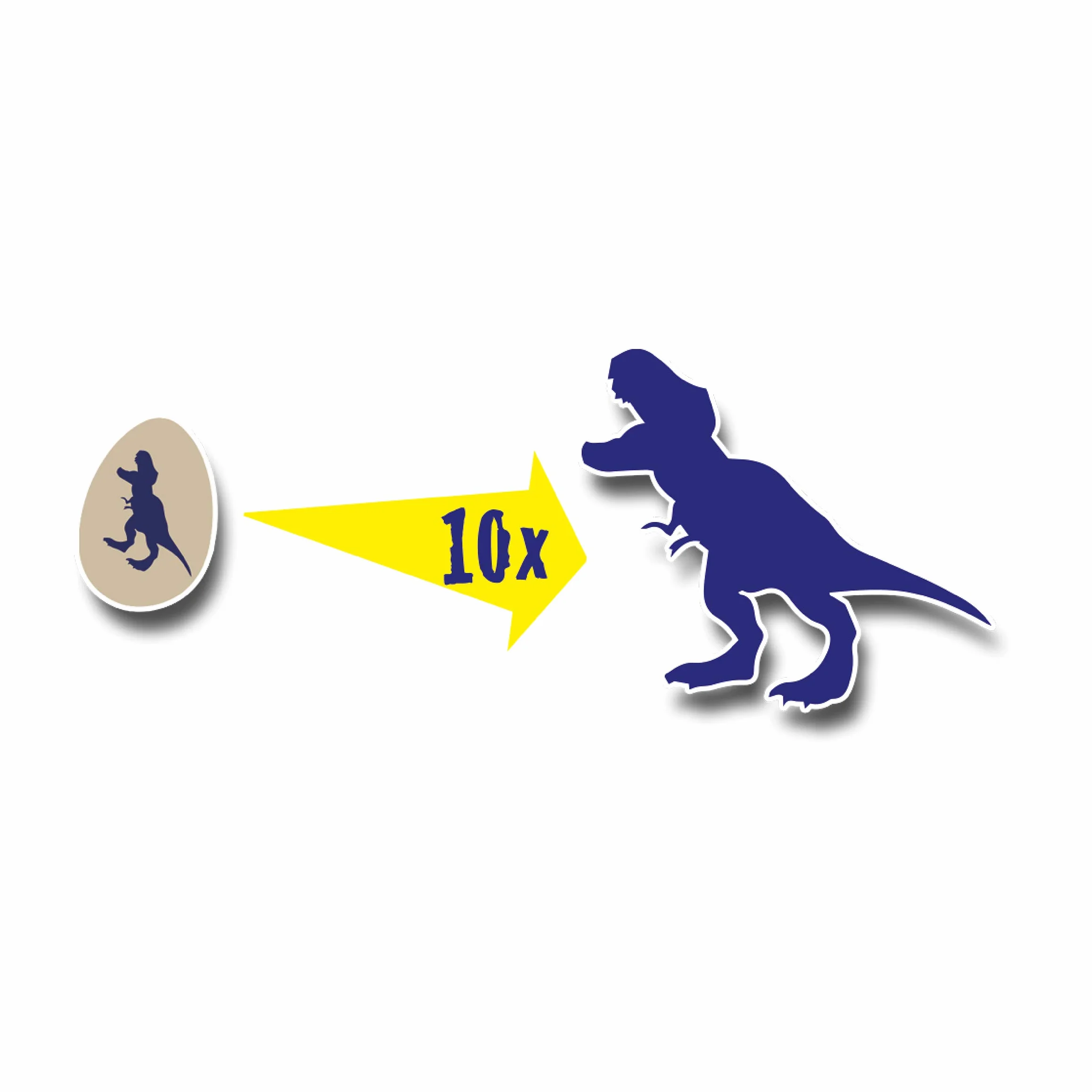 Rosnacy dinozaur w jajku