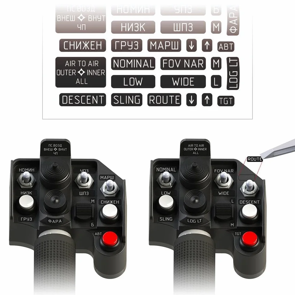VIRPIL Controls - SharKa-50 Collective Grip (Symulator lotu, Joystick helikoptera, Gry PC)