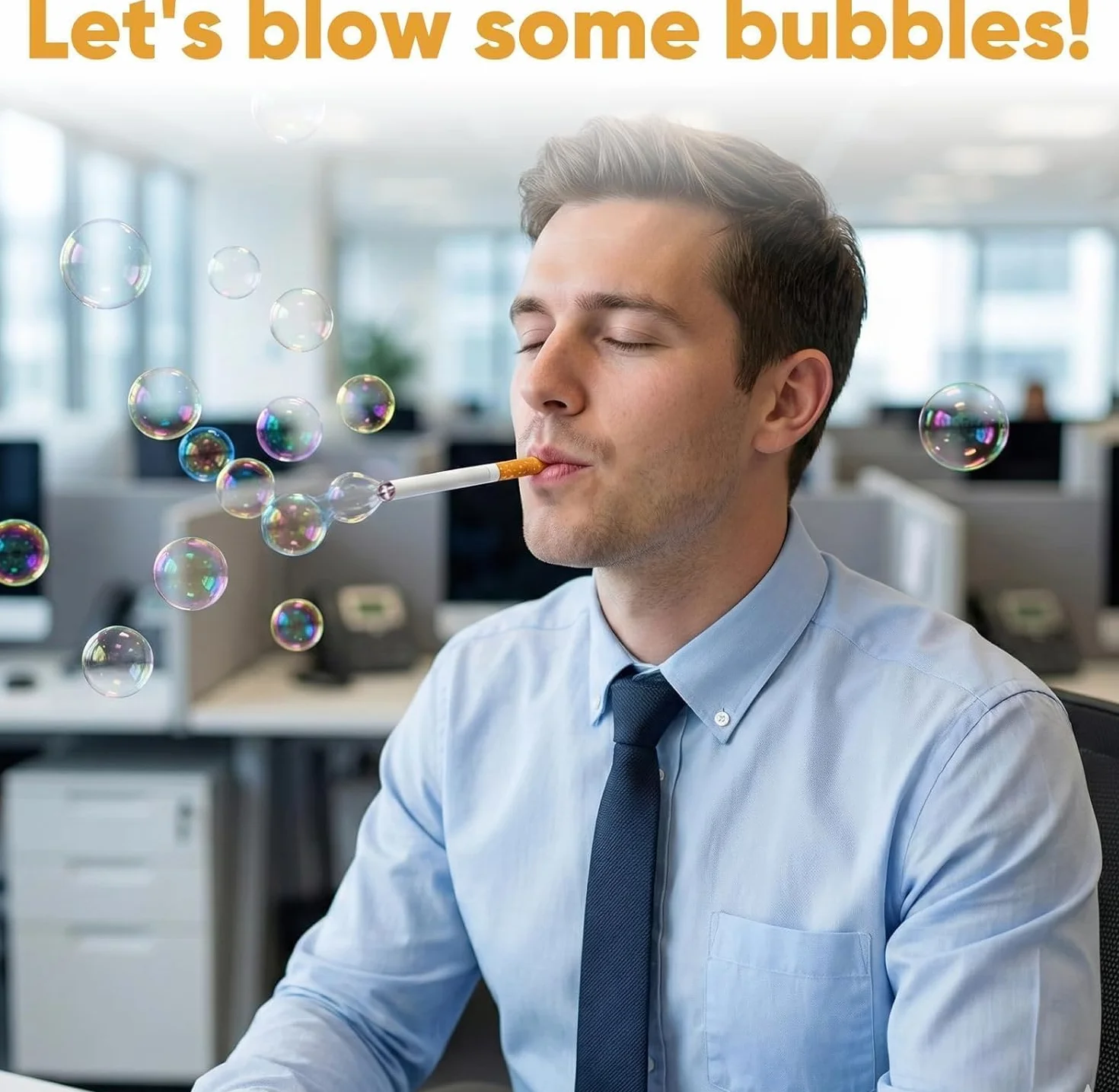 2 sztuki baniek mydlanych Bubble Puff, sztuczne papierosy do dmuchania bąbelków, baniek mydlanych, baniek mydlanych, zabawny papieros na imprezę, urodziny i urodziny dziecka