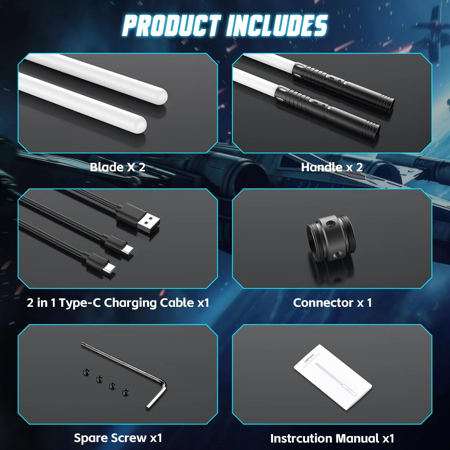 Miecz świetlny Star Wars, ulepszony miecz świetlny RGB 15 kolorów, ładowany przez USB z metalowym uchwytem, z trybem dźwięków, laserowy miecz zabawka dla dzieci i dorosłych, prezenty na imprezę