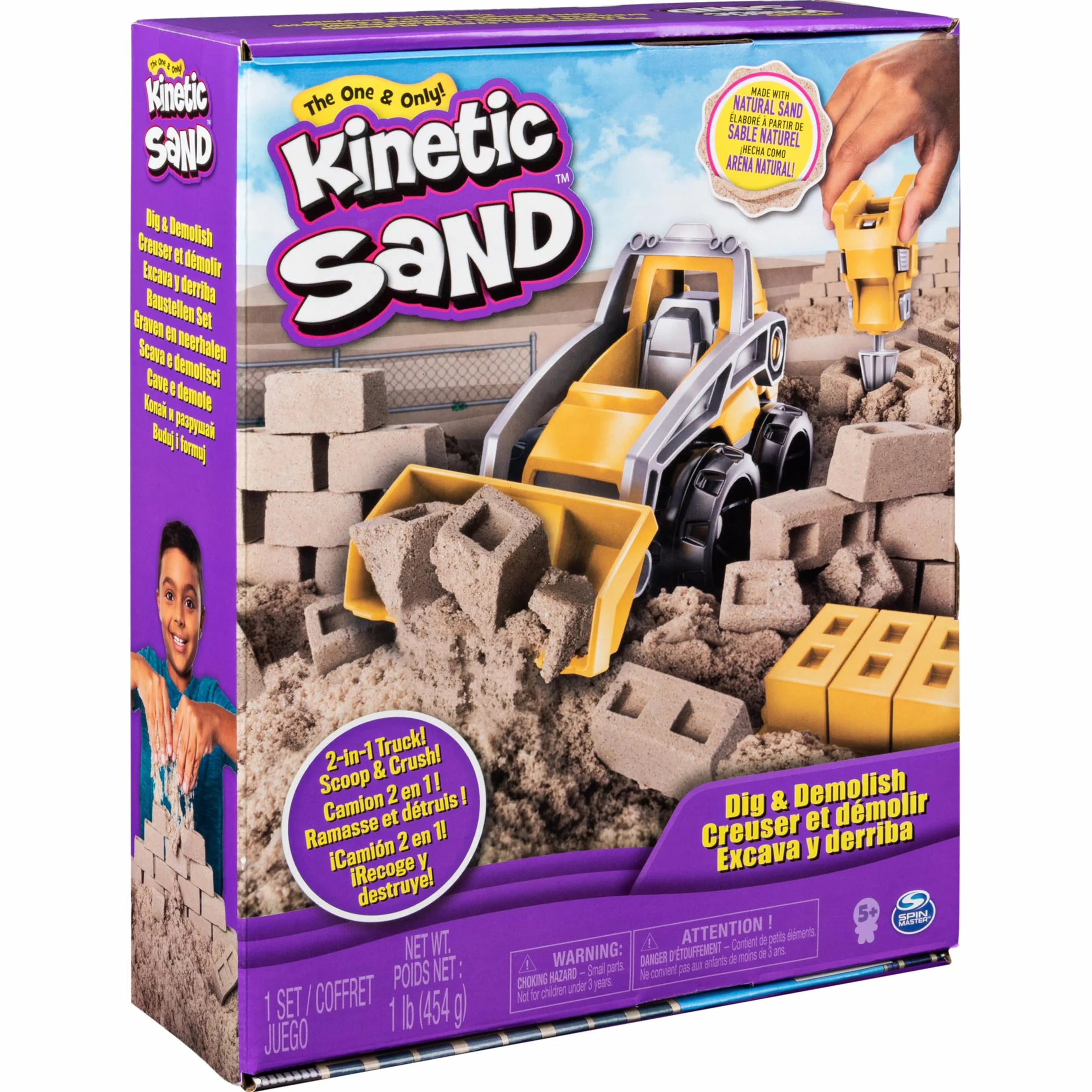 Kinetic Sand, Kop i burz, zestaw piasku kinetycznego, dla dzieci od 3 lat