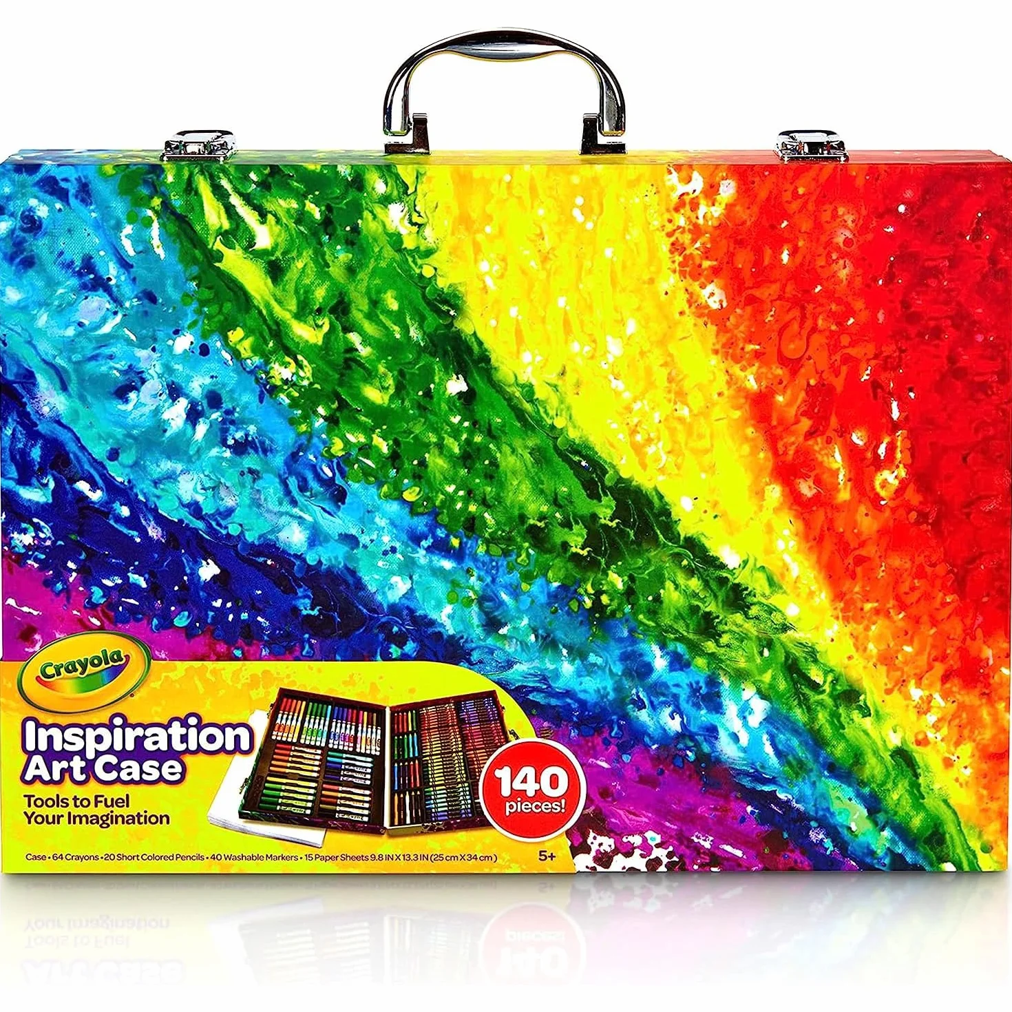 CRAYOLA Arcoiris teczka artystyczna 140 sztuk