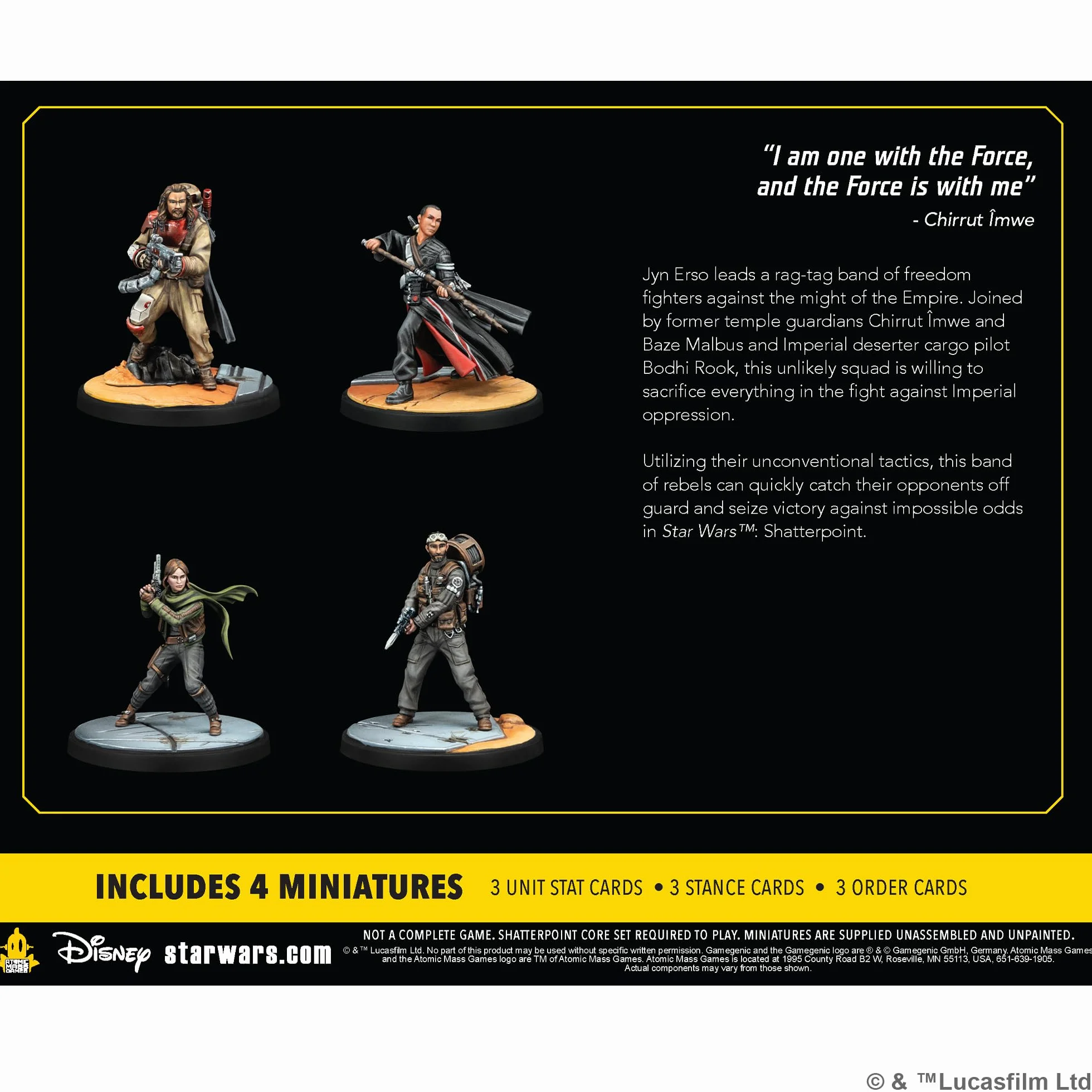 Asmodee | Star Wars Shatterpoint: This is Rogue One | Rozszerzenie gry miniaturowej | Wiek 14+ | 2 graczy | Czas gry ponad 90 minut