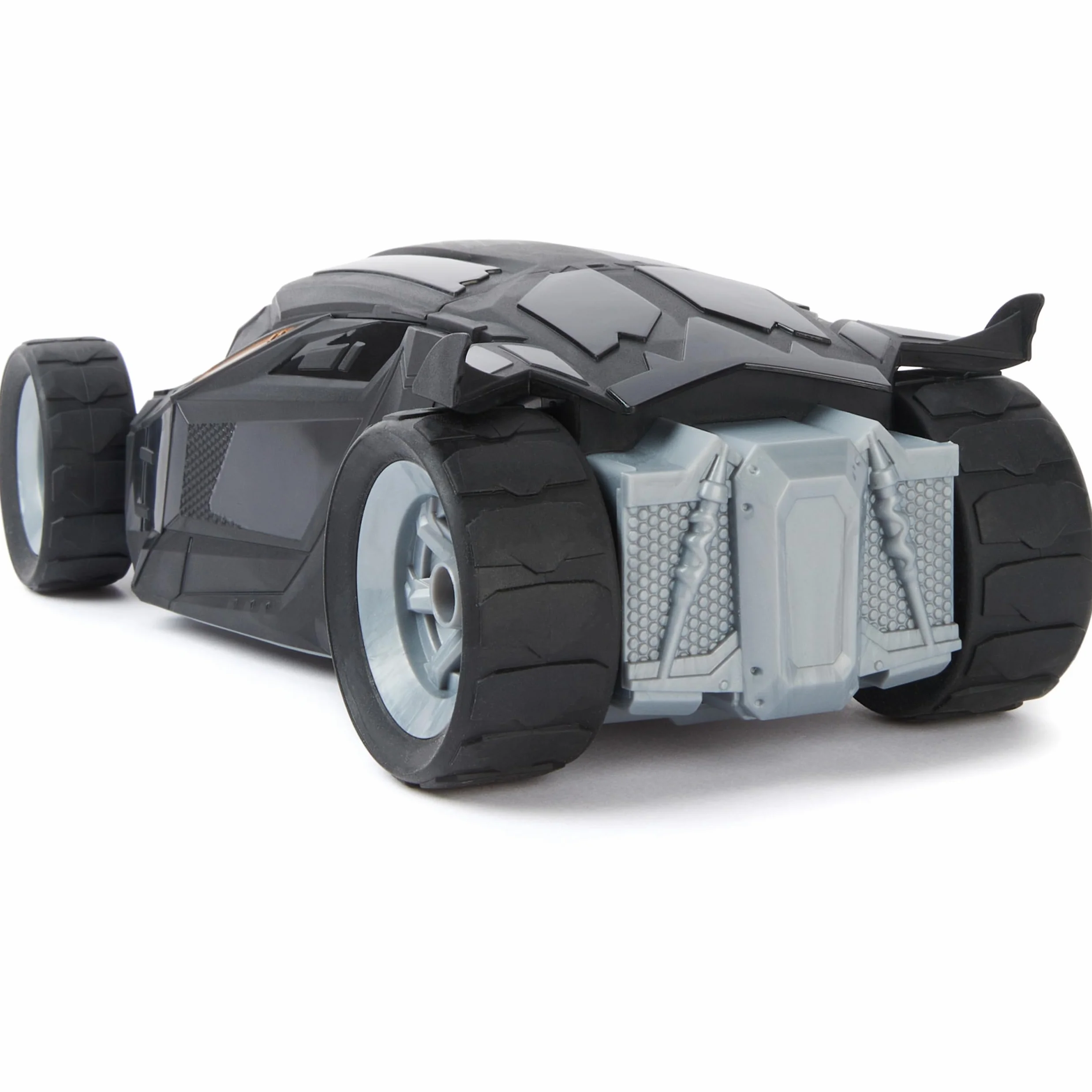 Spin Master - Batman Batmobile z pilotem zdalnego sterowania (2,4 GHz), łatwy do jazdy, kompatybilny z figurkami Batmana 10 cm, z figurką Batmana, skala 1:20, od 4 lat