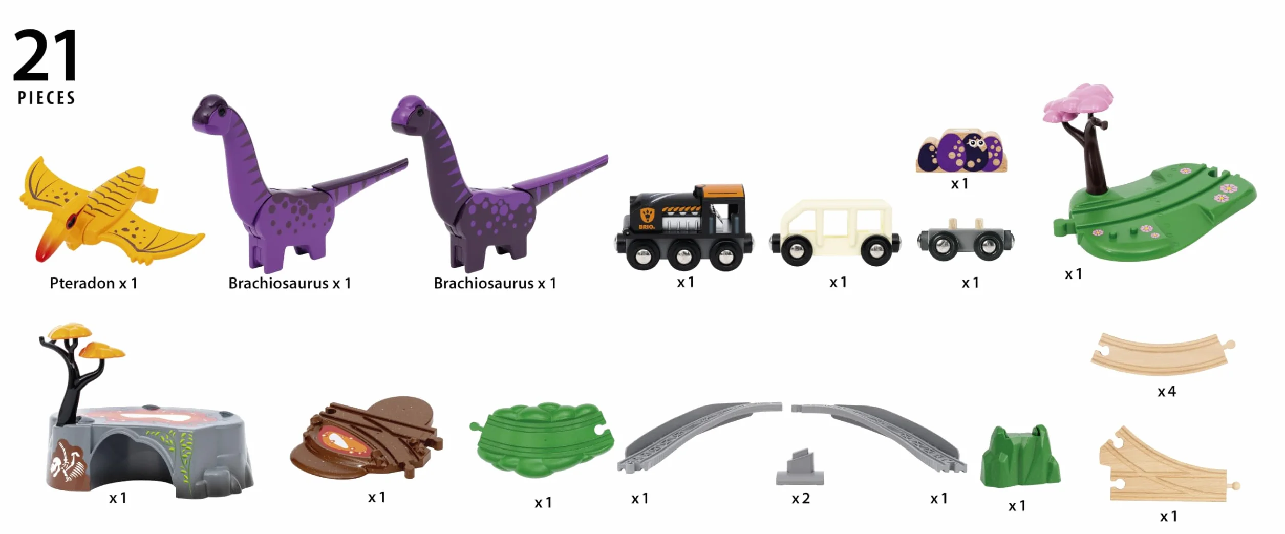 BRIO World Dinosaurier Abenteuer-Set