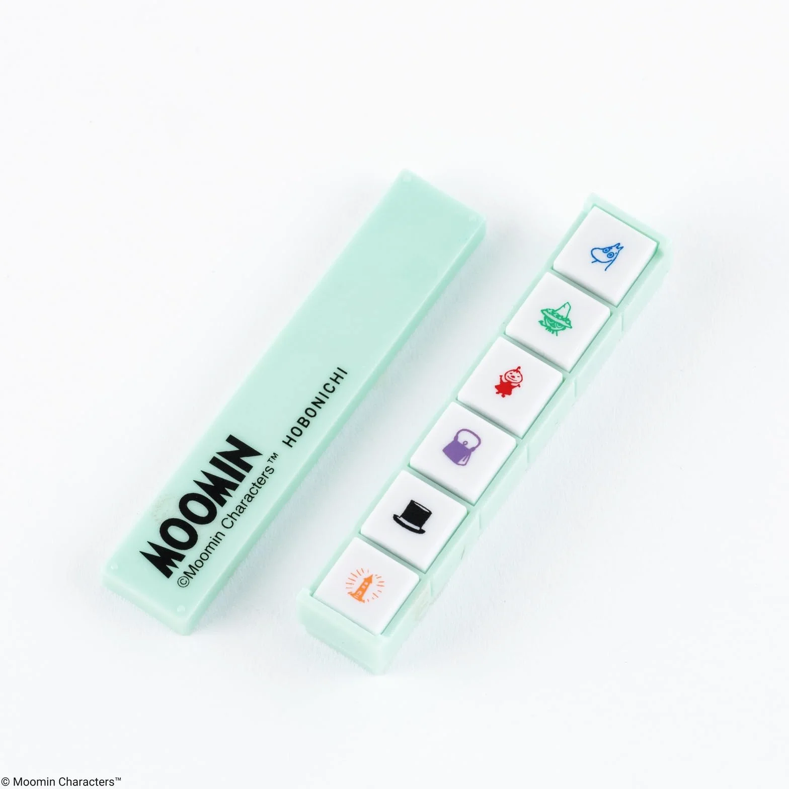 Hobonichi Techo Akcesoria – Kodomo no Kao x Hobonichi: Pochitto6 Pieczątka przyciskowa (Moomin)