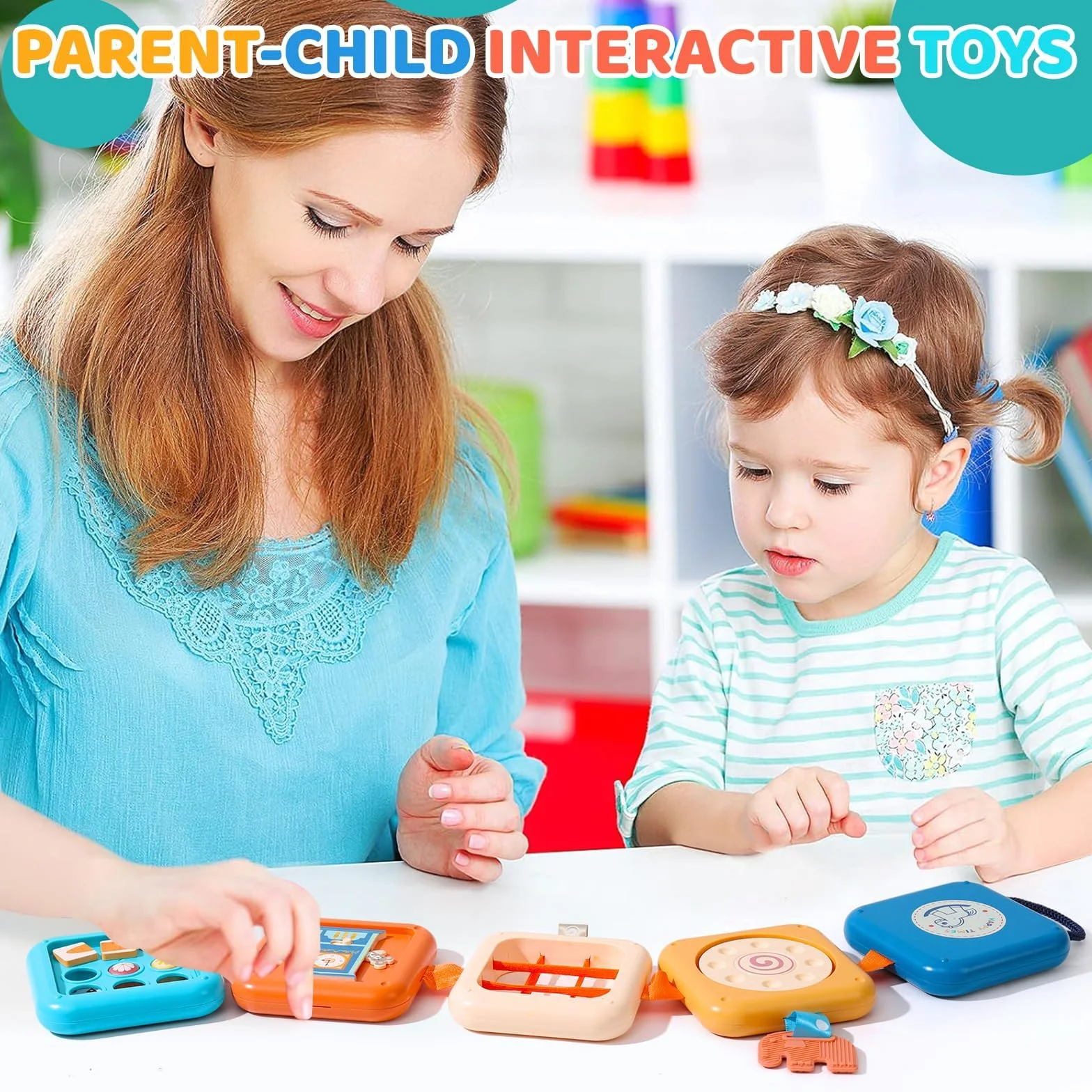 Busy Board zabawka Montessori, 2 lata, 8 w 1, gry edukacyjne, zabawki rozwojowe, gry samoloty, samochód, dziecko, podróże, prezent dla dzieci, chłopców, dziewcząt, 1-5 lat, urodziny, Boże